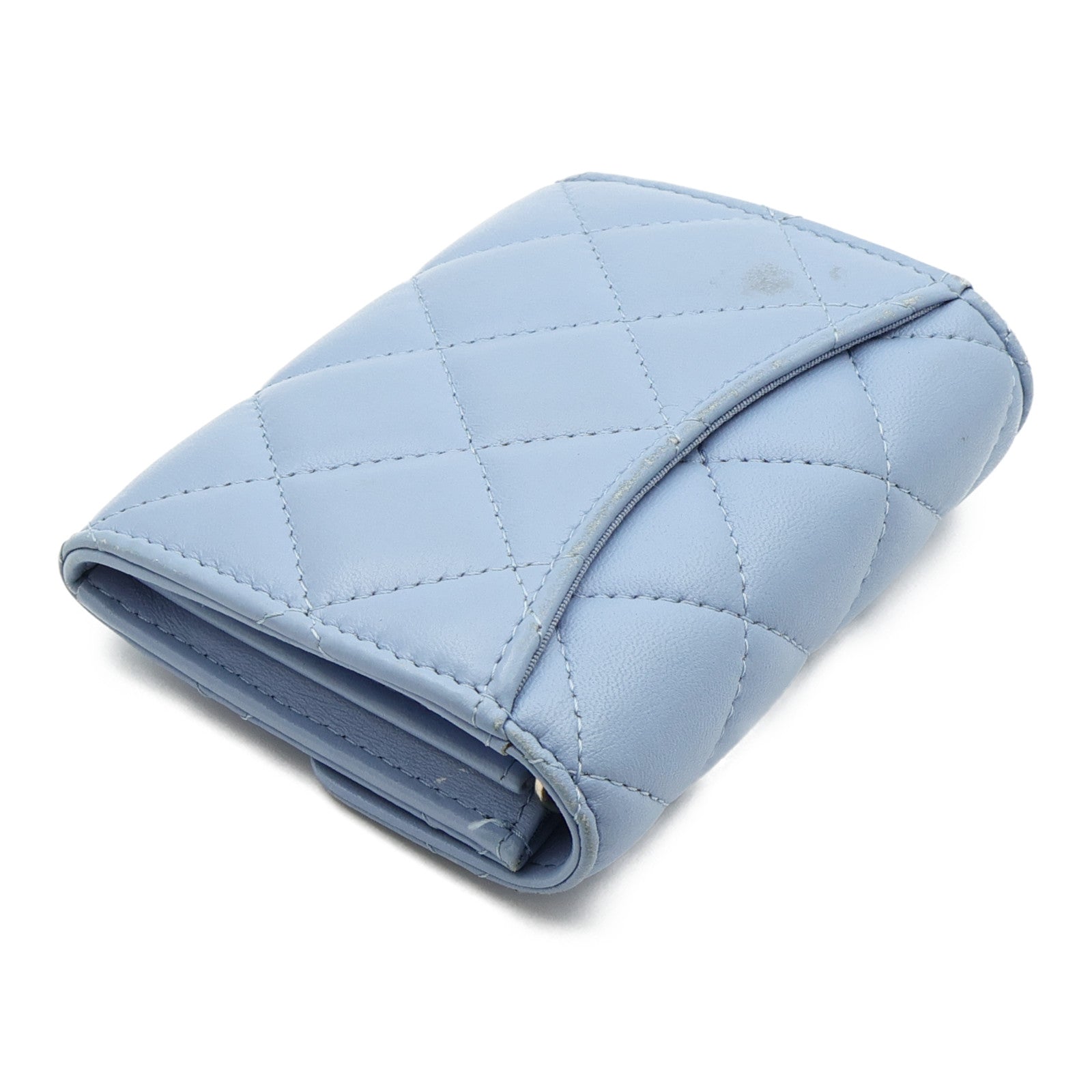 CHANEL 羊皮皮革Card Holder On Chain金扣鏈帶肩背袋