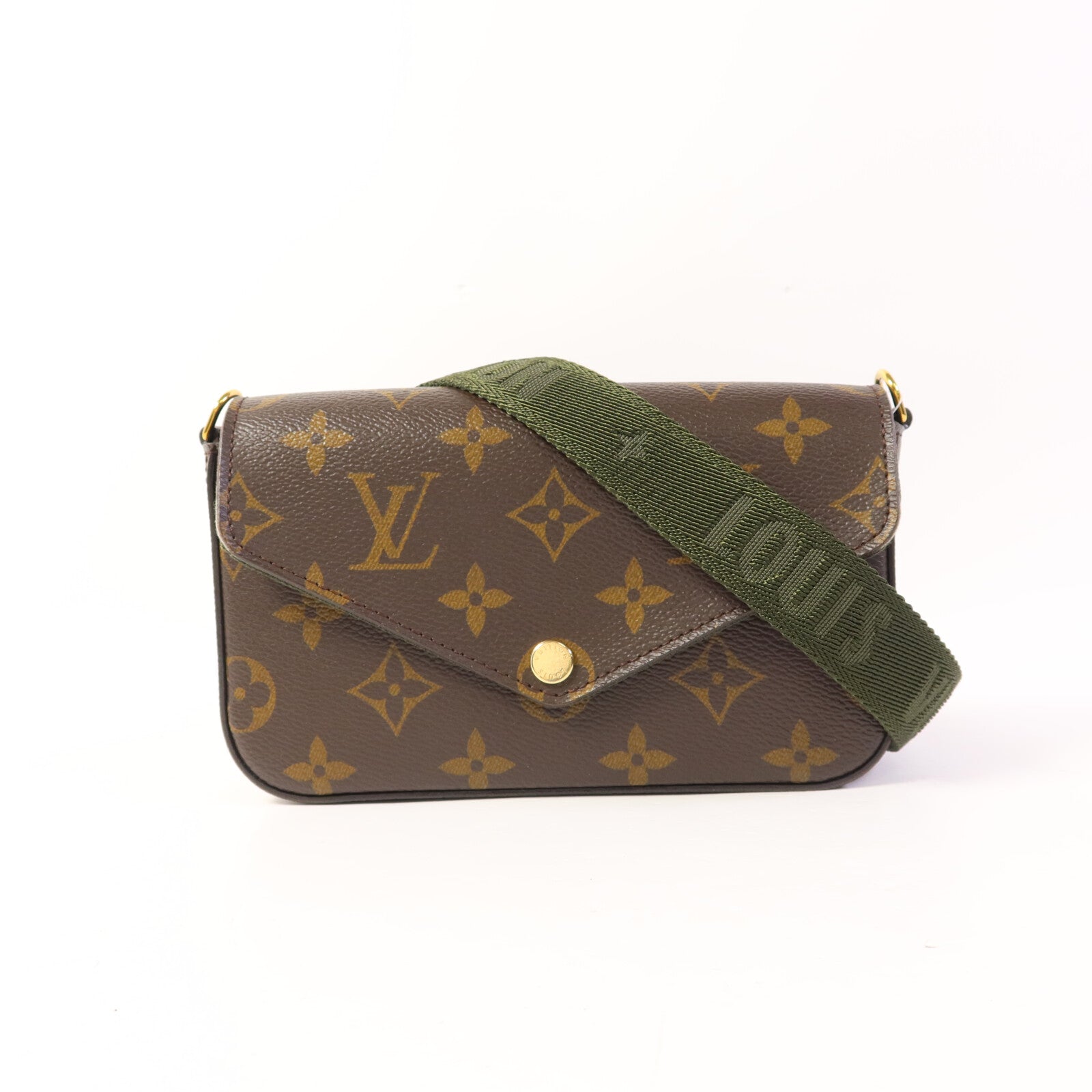 LOUIS VUITTON Monogram Felicie Strap & Go金扣肩背袋