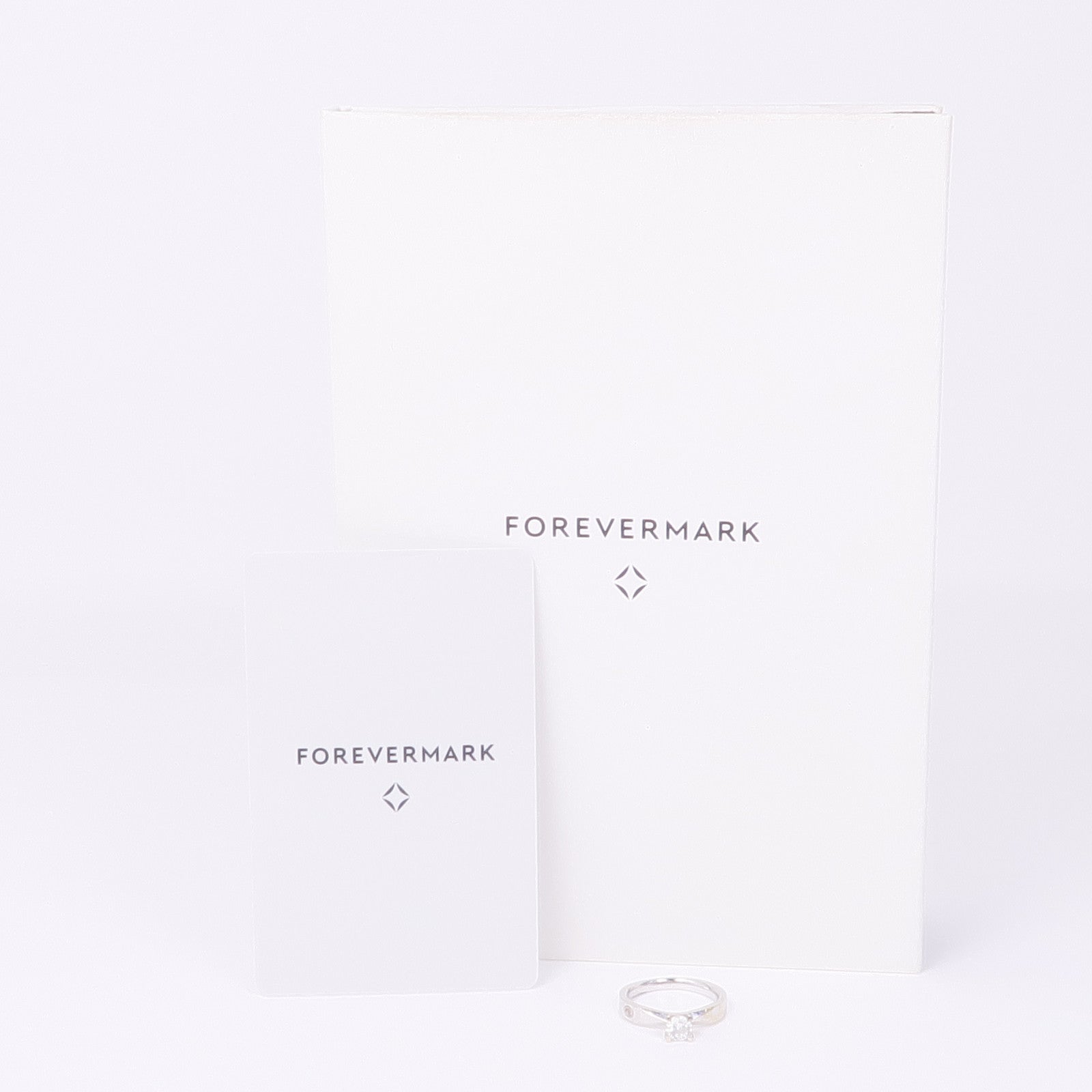JEWELRY 18K白金Forevermark Diamond Ring鑽石戒指US#5.75