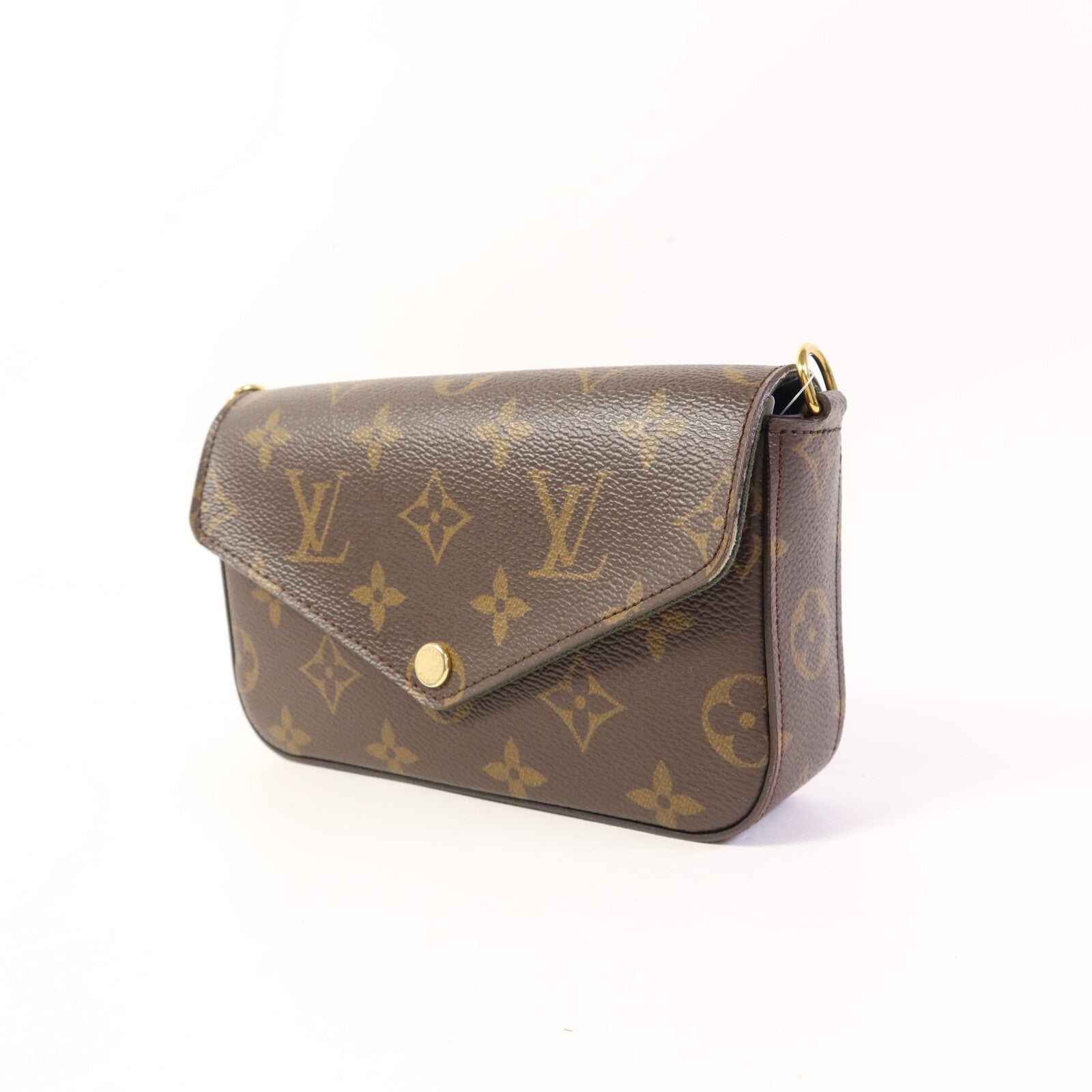 LOUIS VUITTON Monogram Felicie Strap & Go金扣肩背袋
