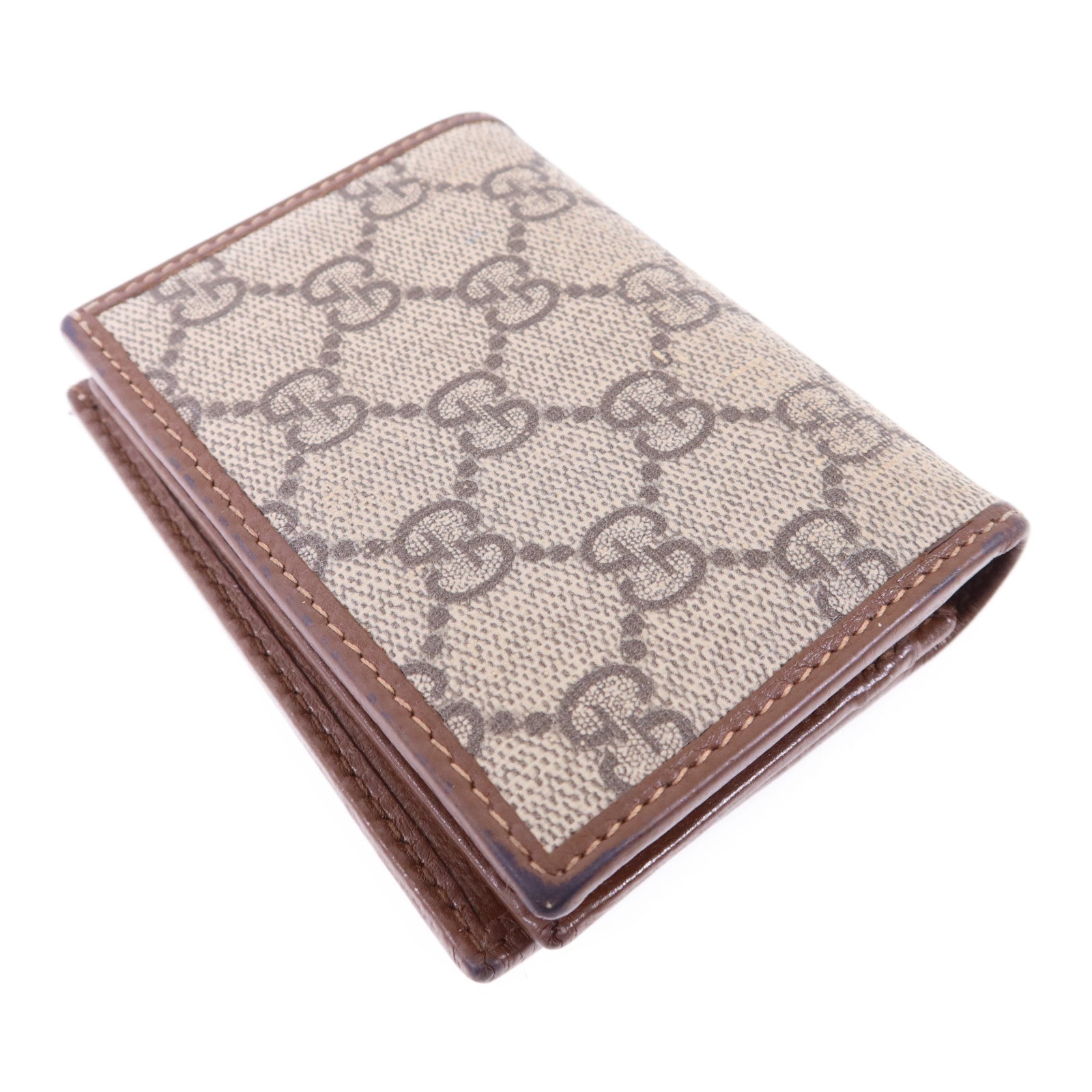GUCCI 塗層帆布Wallet金扣錢包