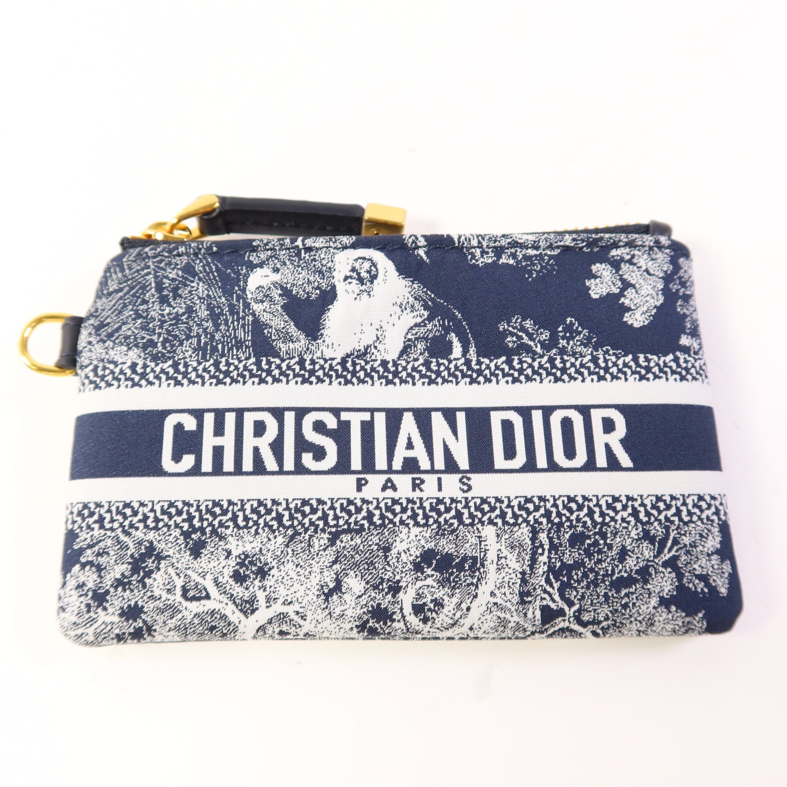 Dior 尼龍Phone Pouch With Strap金扣肩背袋