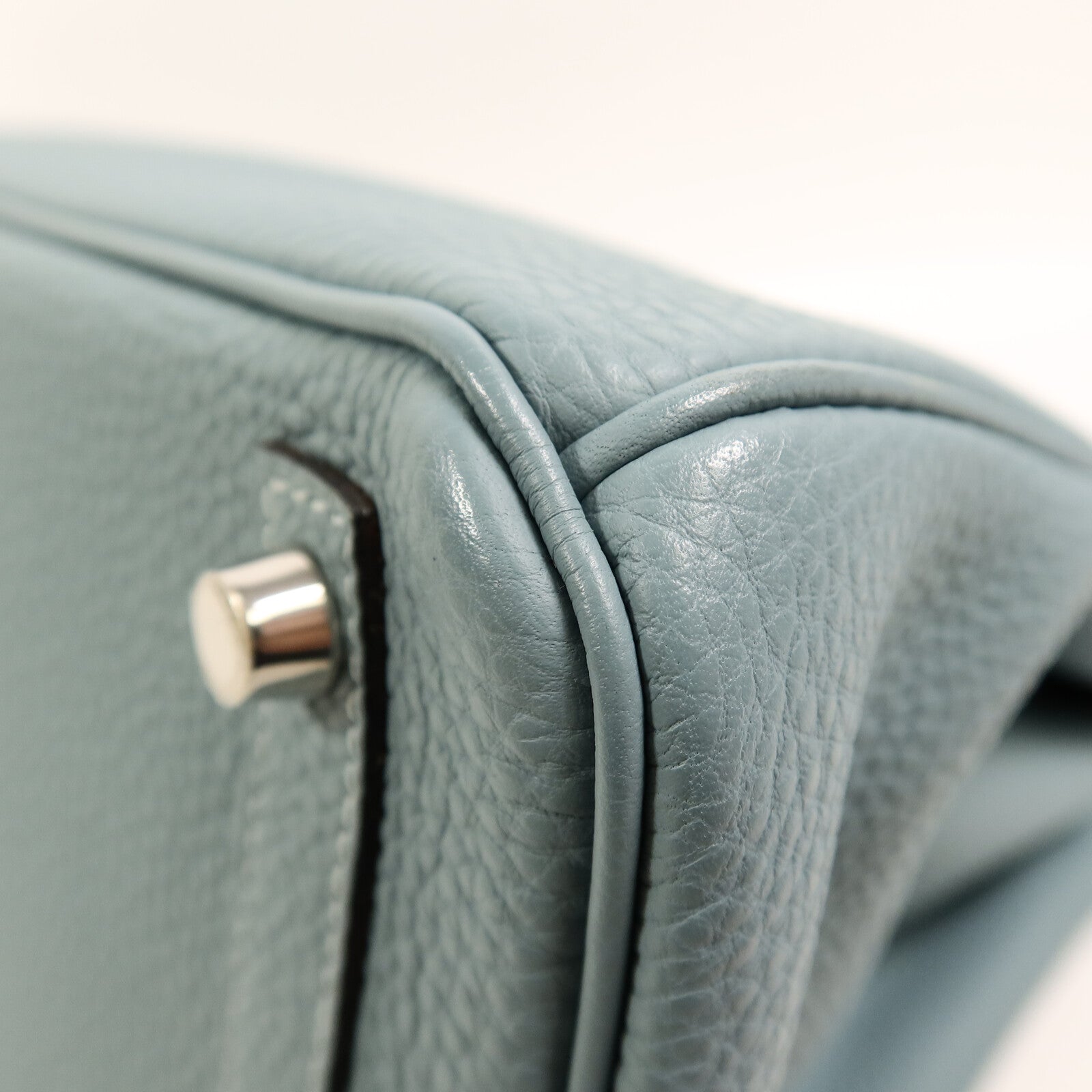 HERMES Togo皮革Birkin 30手挽袋Blue Ciel