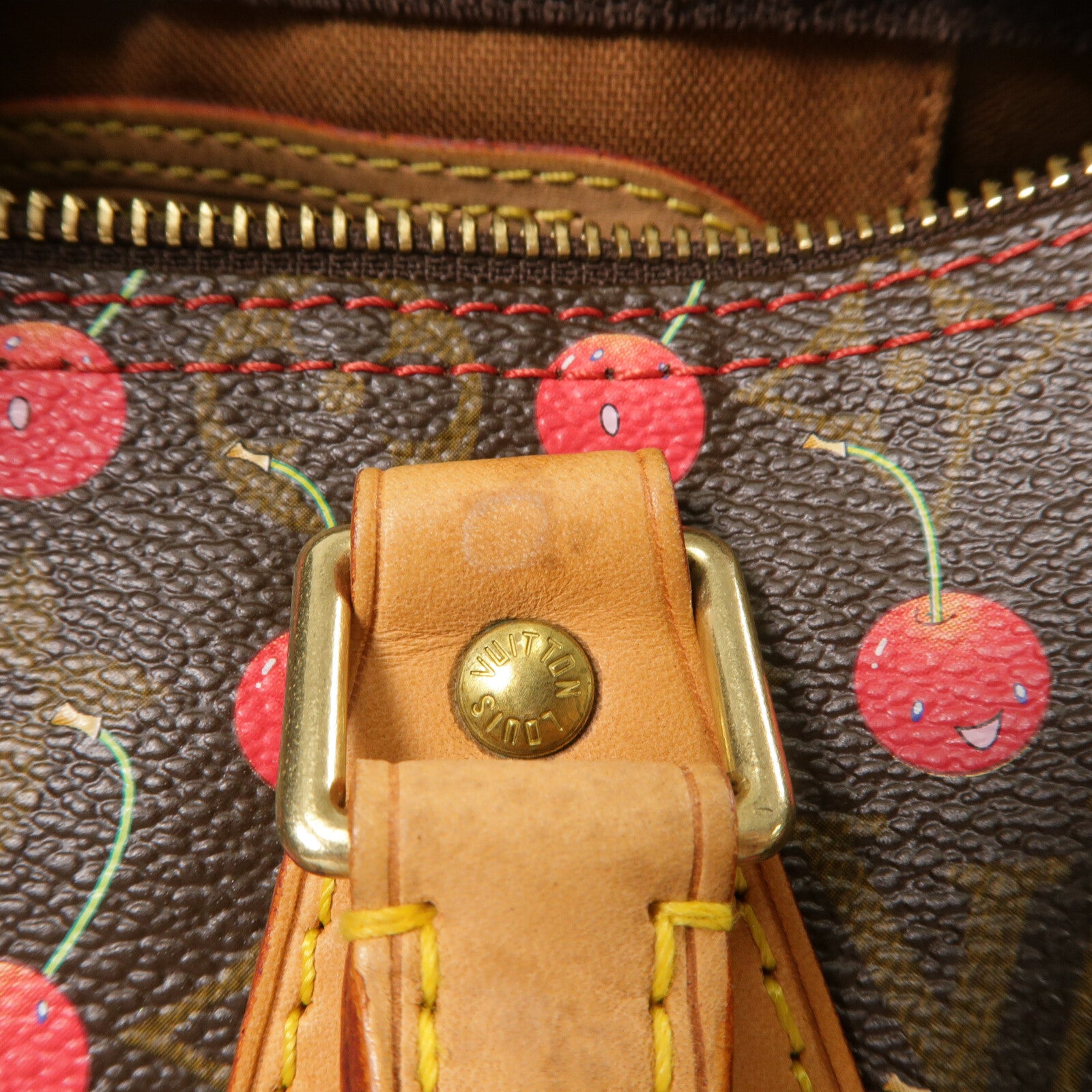 LOUIS VUITTON Monogram-Cherry Cherry Speedy 25手挽袋
