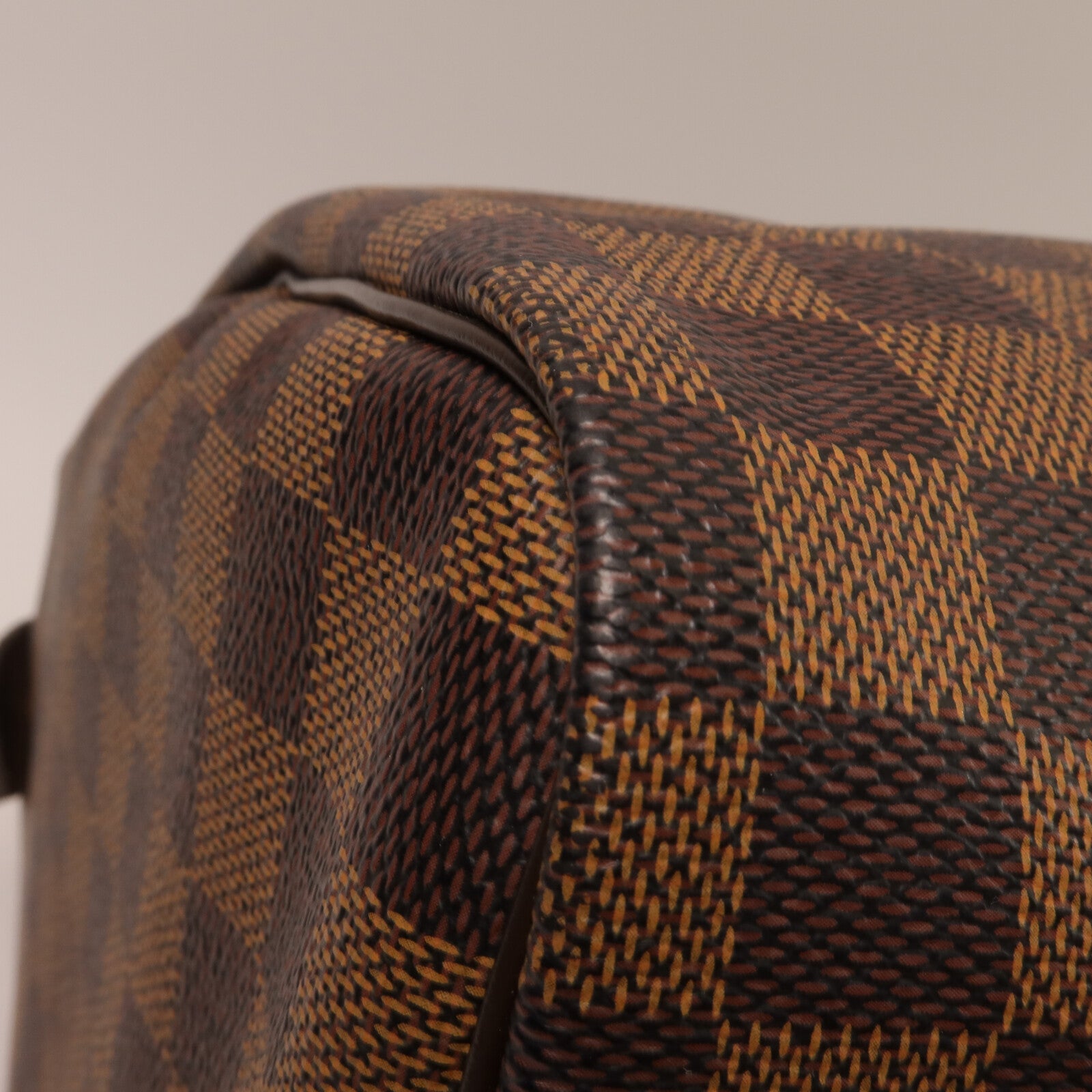 LOUIS VUITTON Damier Speedy 30金扣手挽袋