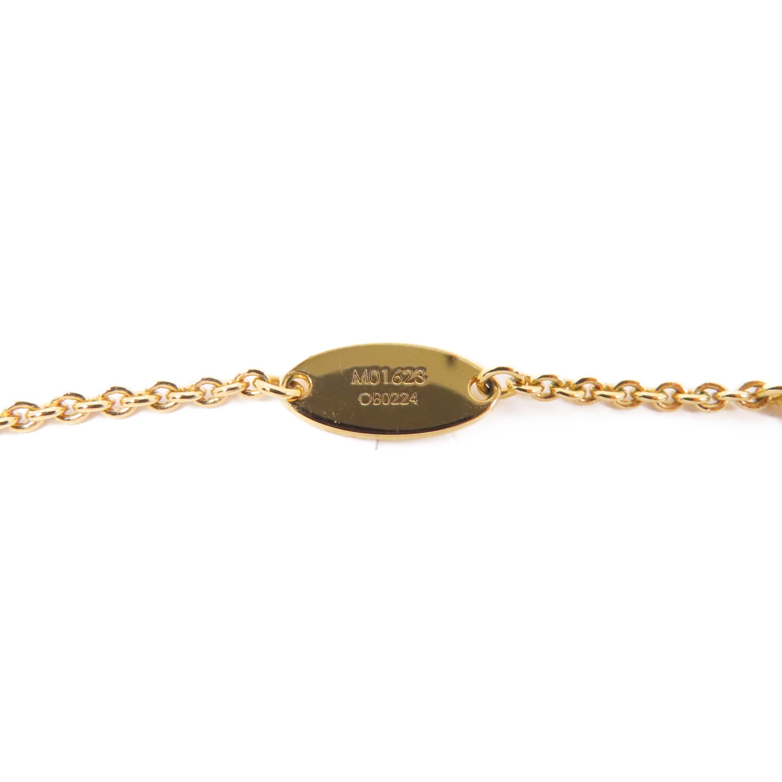LOUIS VUITTON 金屬/PVC Iconic Louisa Necklace項鍊金色/白色