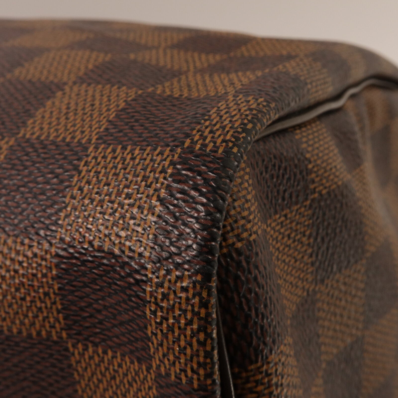 LOUIS VUITTON Damier Speedy 30金扣手挽袋