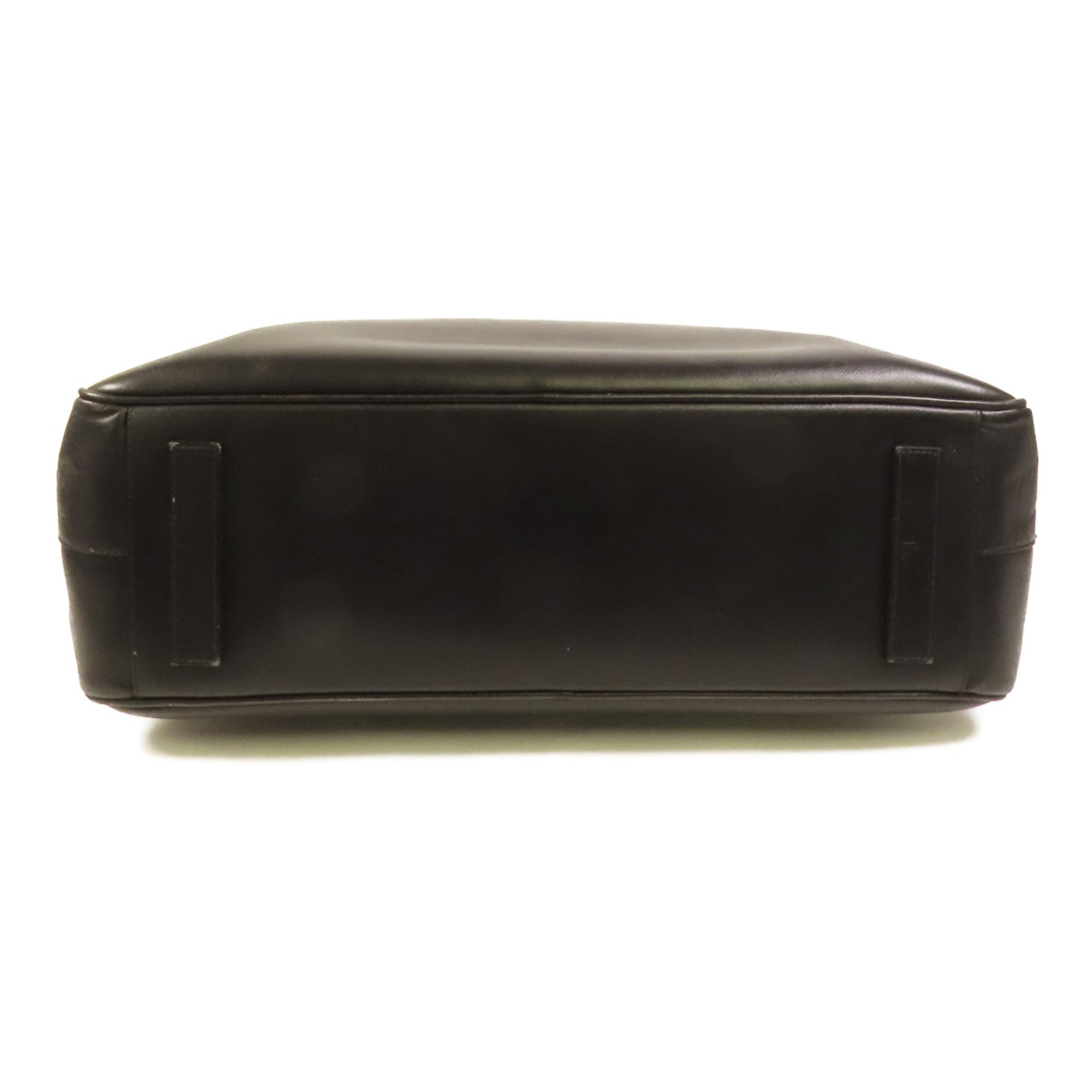 PRADA 牛皮皮革Briefcase銀扣手挽袋
