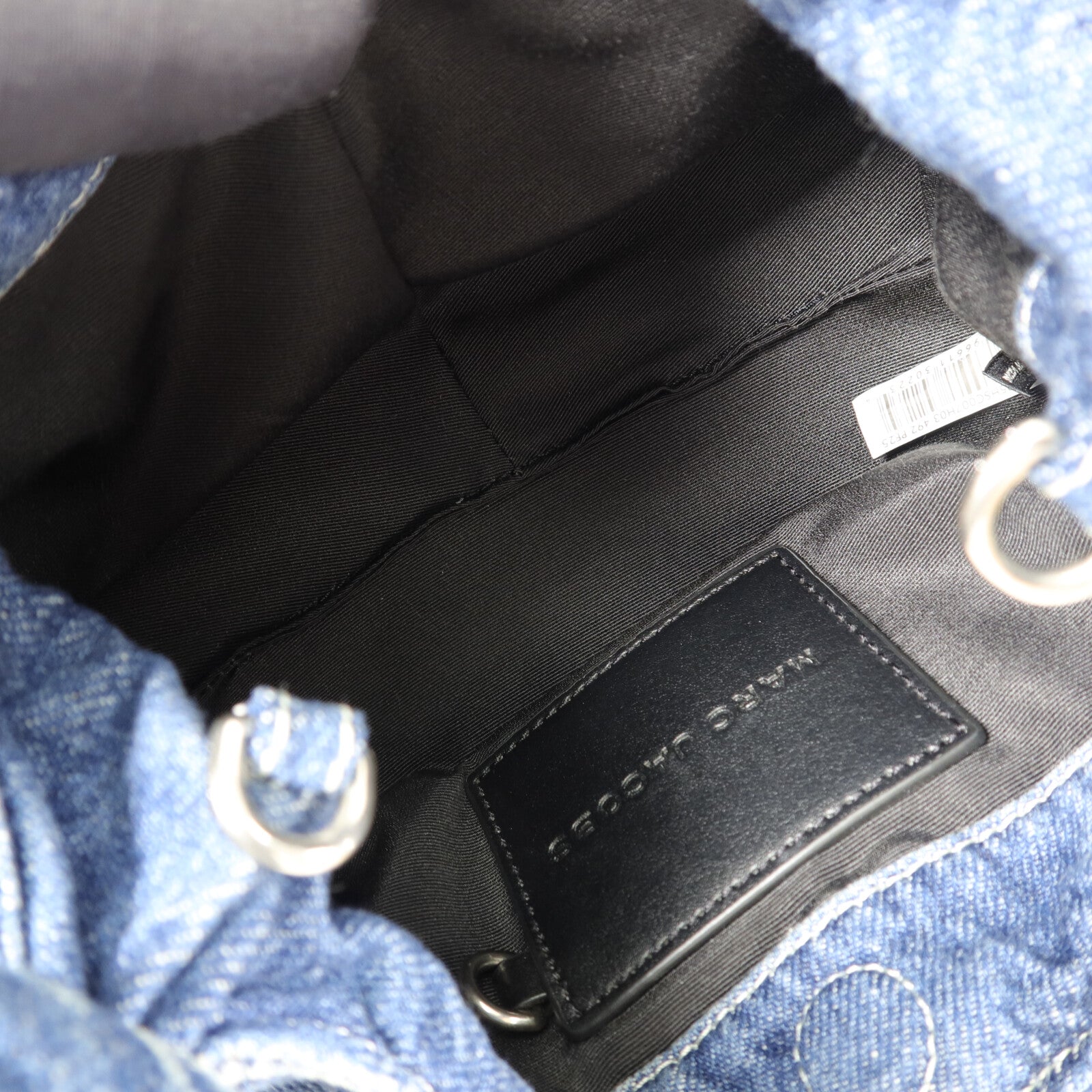 MARC JACOBS 牛仔布The Bow Denim Mini Sack Bag手挽肩背兩用袋
