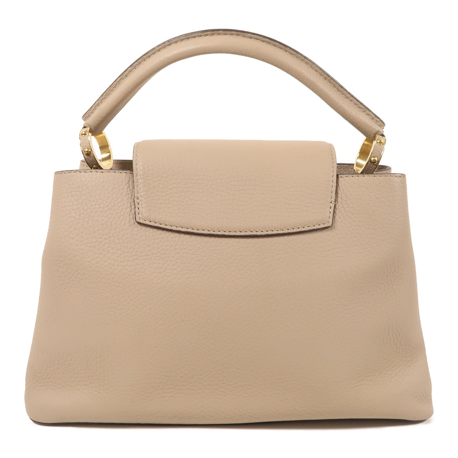 LOUIS VUITTON 牛皮皮革Capucines MM金扣手挽肩背兩用袋