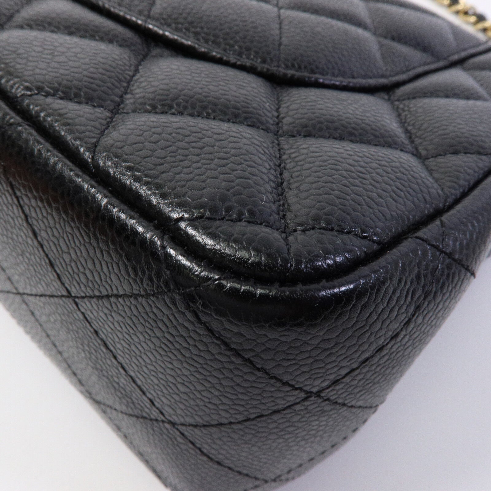 CHANEL 牛皮皮革Large Classic鏈帶肩背袋
