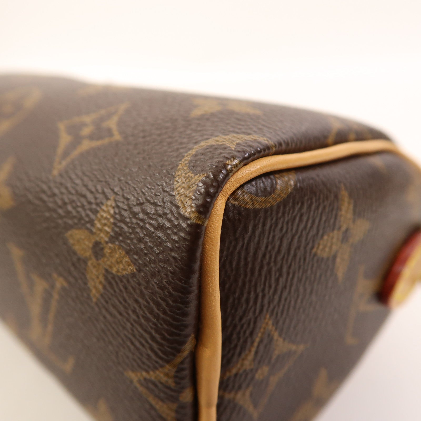 LOUIS VUITTON Monogram Nano Speedy金扣手挽肩背兩用袋