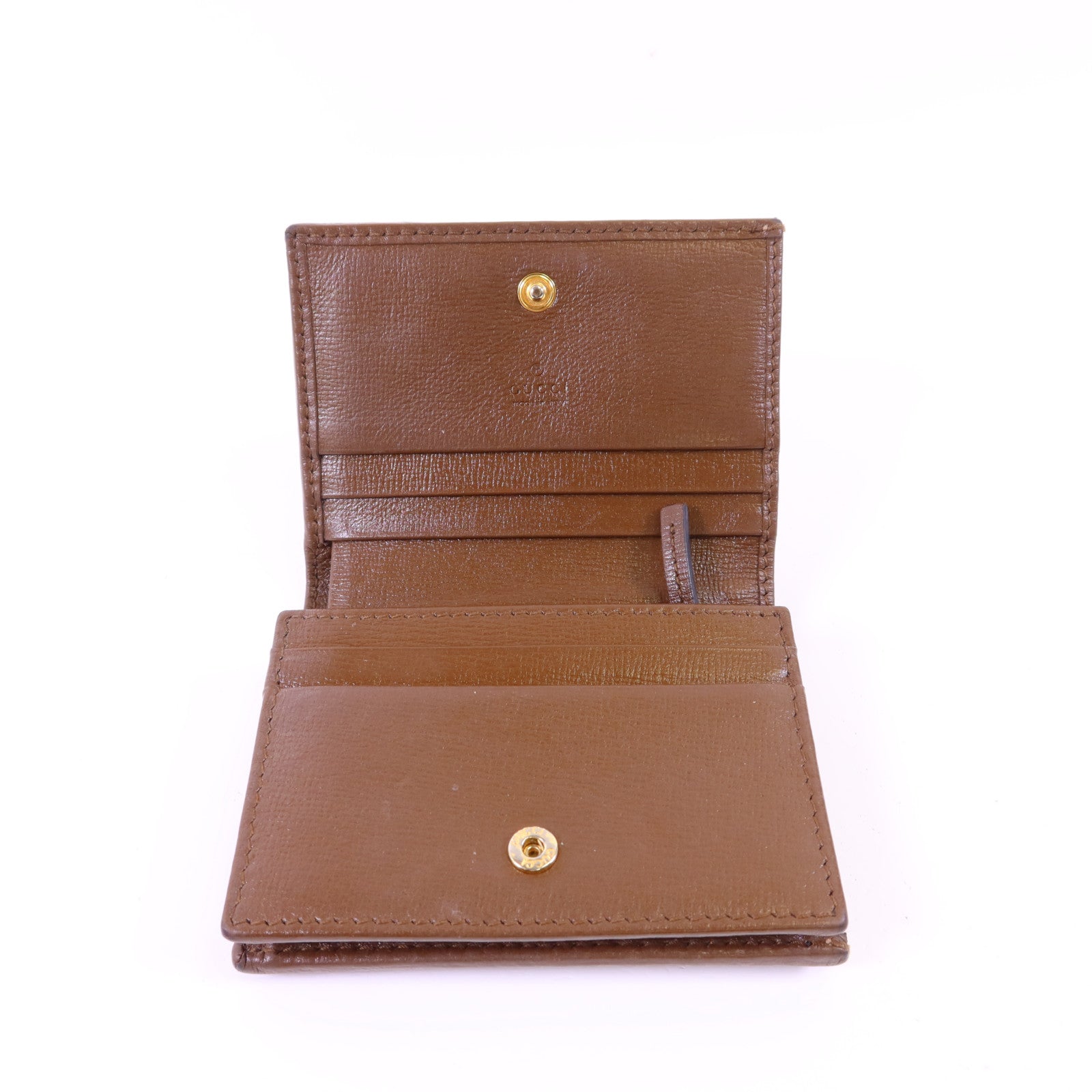 GUCCI 塗層帆布Wallet金扣錢包