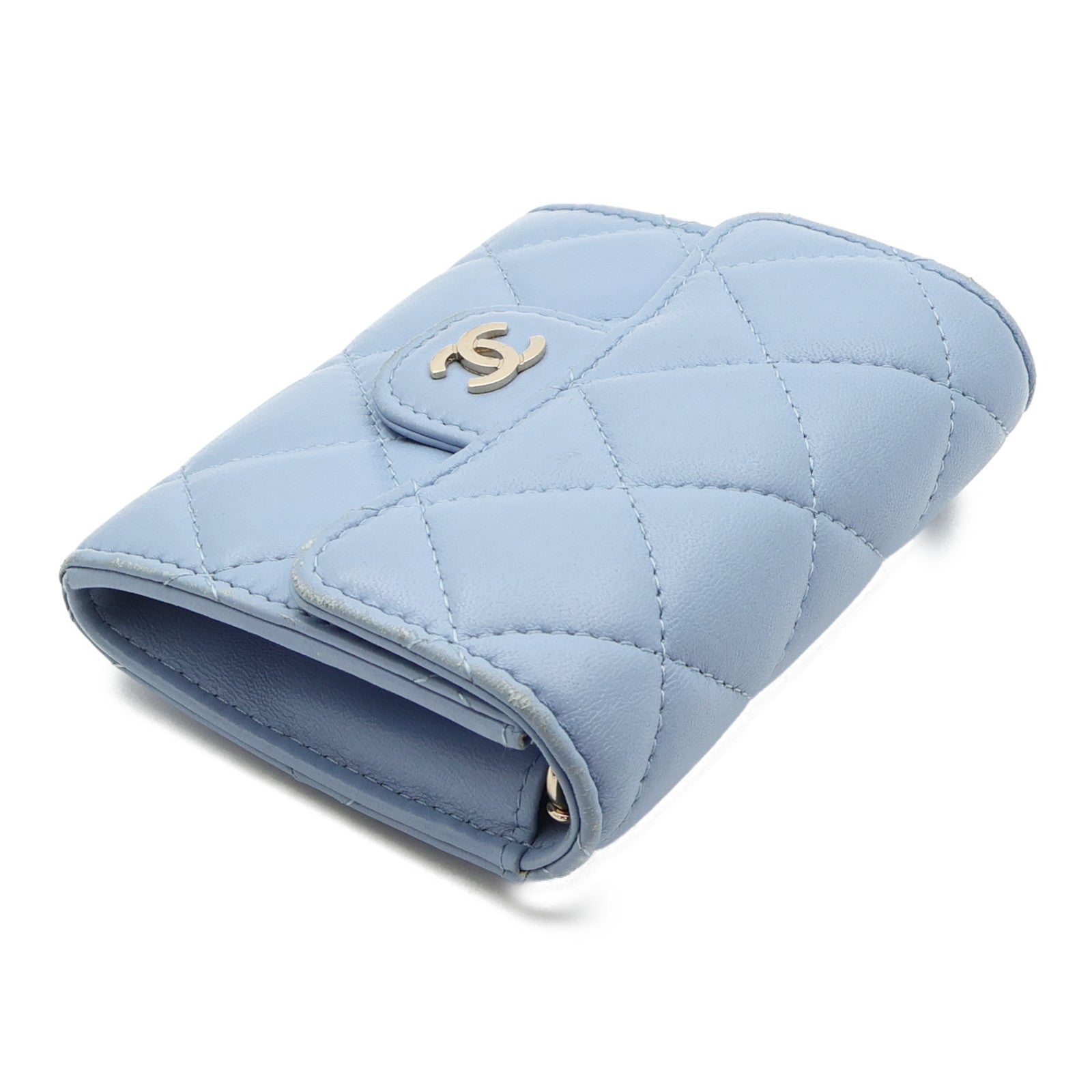 CHANEL 羊皮皮革Card Holder On Chain金扣鏈帶肩背袋