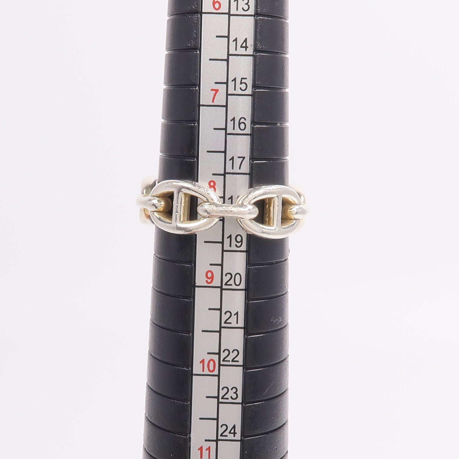 HERMES 925純銀Chaine d'ancre Enchainee Ring戒指