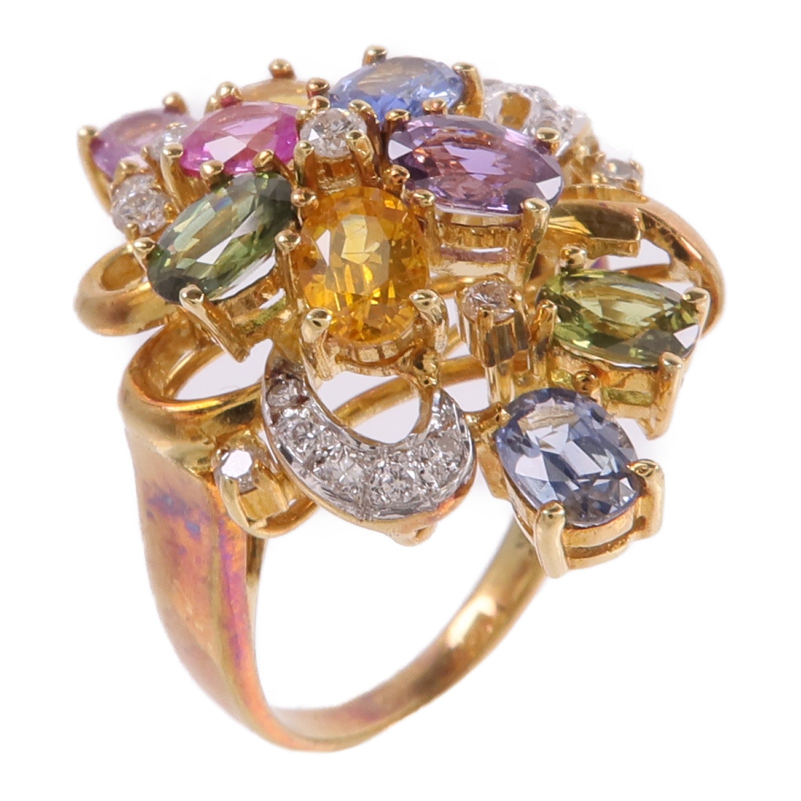 JEWELRY 18K黃金/白金Color Stone Ring彩色寶石戒指