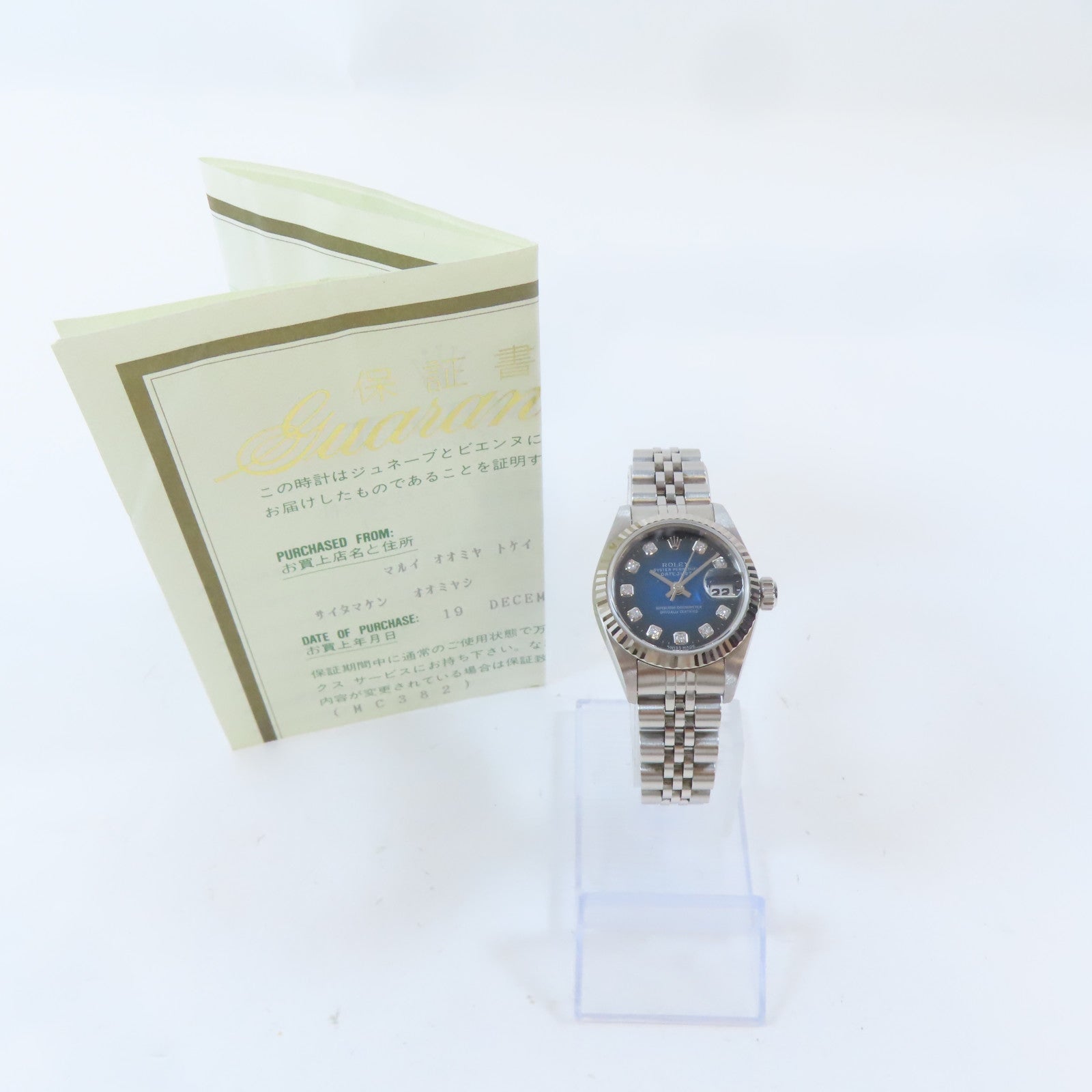 ROLEX Lady Datejust不鏽鋼手錶自動機芯藍色