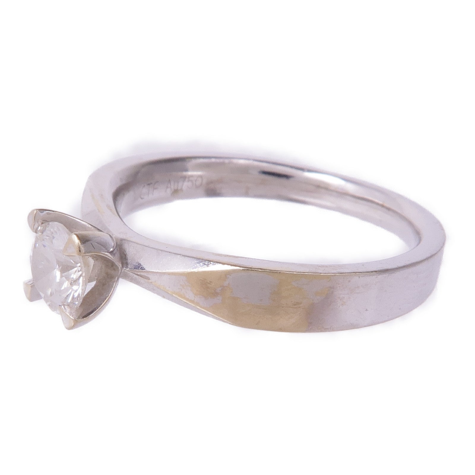 JEWELRY 18K白金Forevermark Diamond Ring鑽石戒指US#5.75