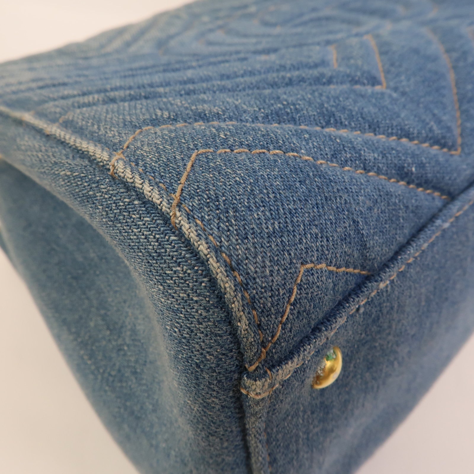 GUCCI Denim GG Marmont Matelasse手挽肩背兩用袋