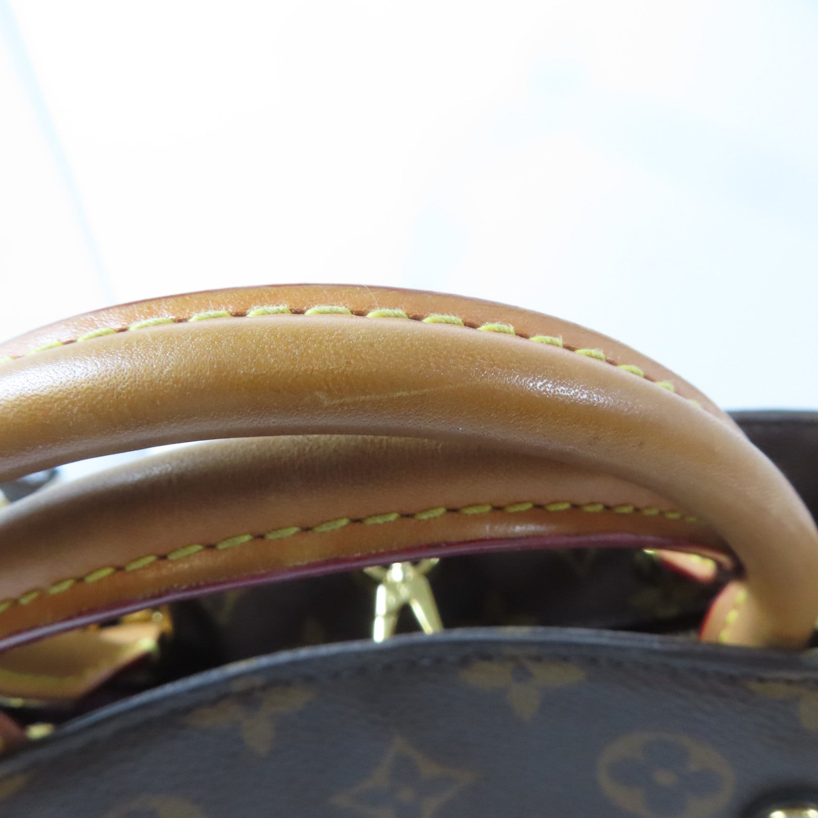 LOUIS VUITTON Monogram Montaigne金扣手挽肩背兩用袋啡色
