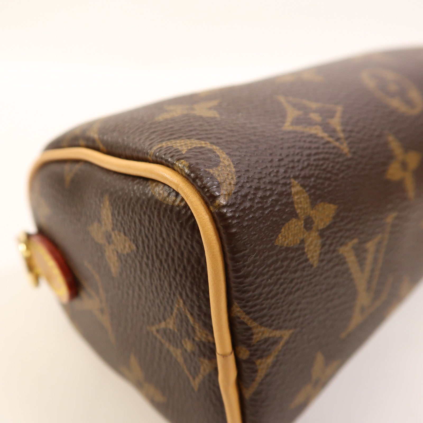 LOUIS VUITTON Monogram Nano Speedy金扣手挽肩背兩用袋