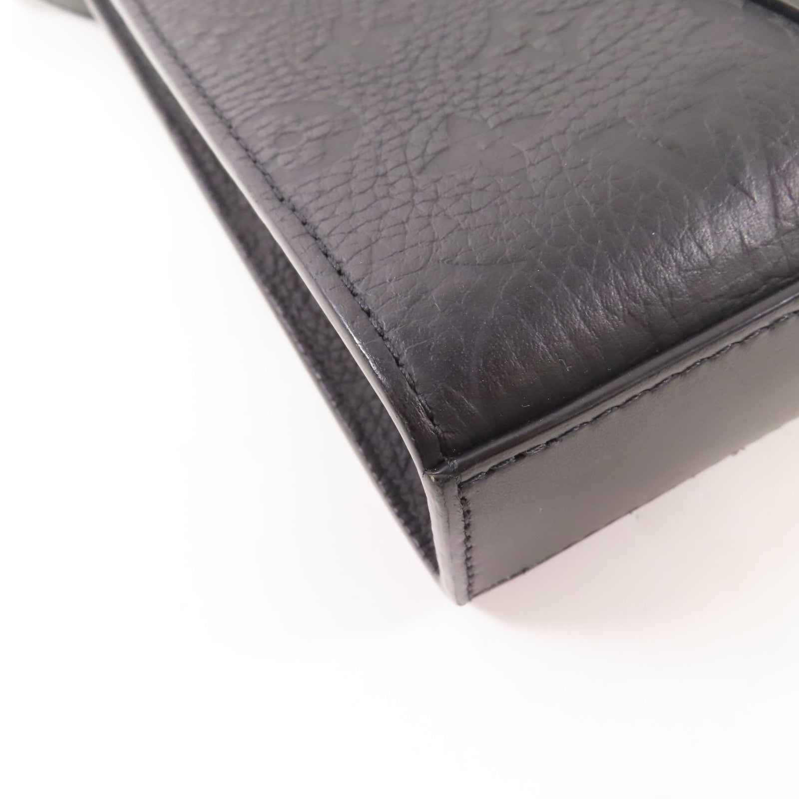 LOUIS VUITTON 【激減優惠】Monogram Taurillon Sac Plat Cross手挽肩背兩用袋