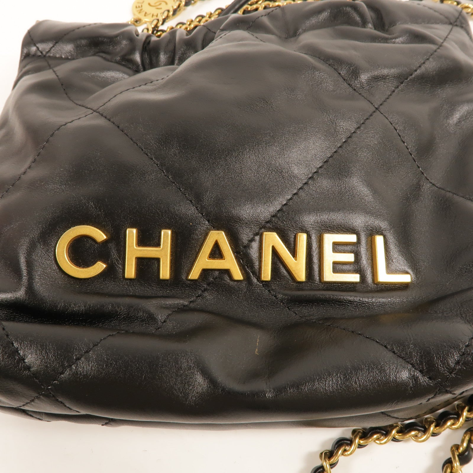 CHANEL 牛皮皮革Chanel 22 Mini手挽肩背兩用袋