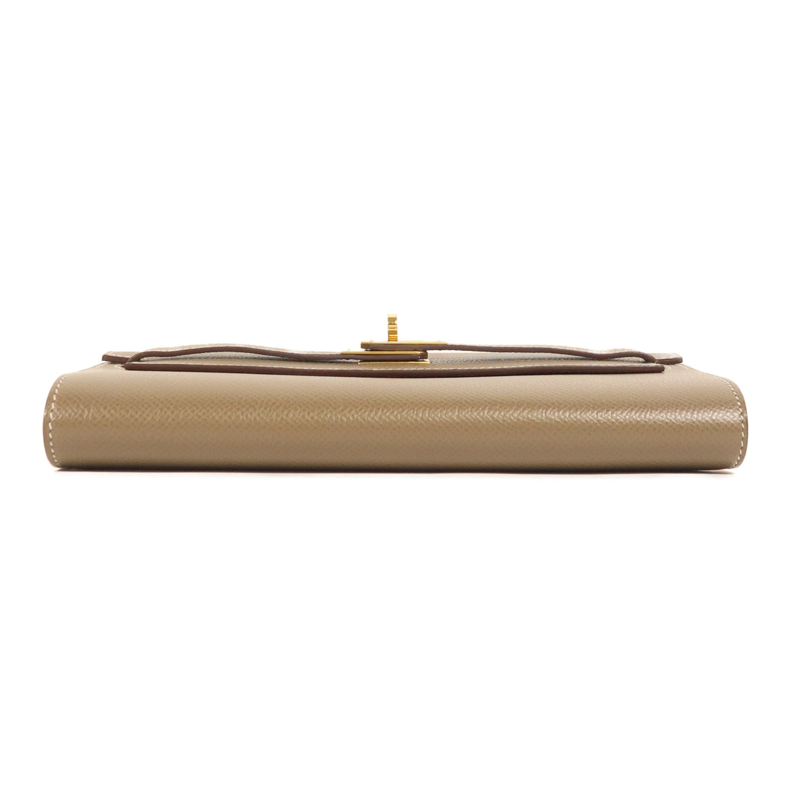 HERMES Epsom皮革Kelly To Go金扣肩背袋Etoupe