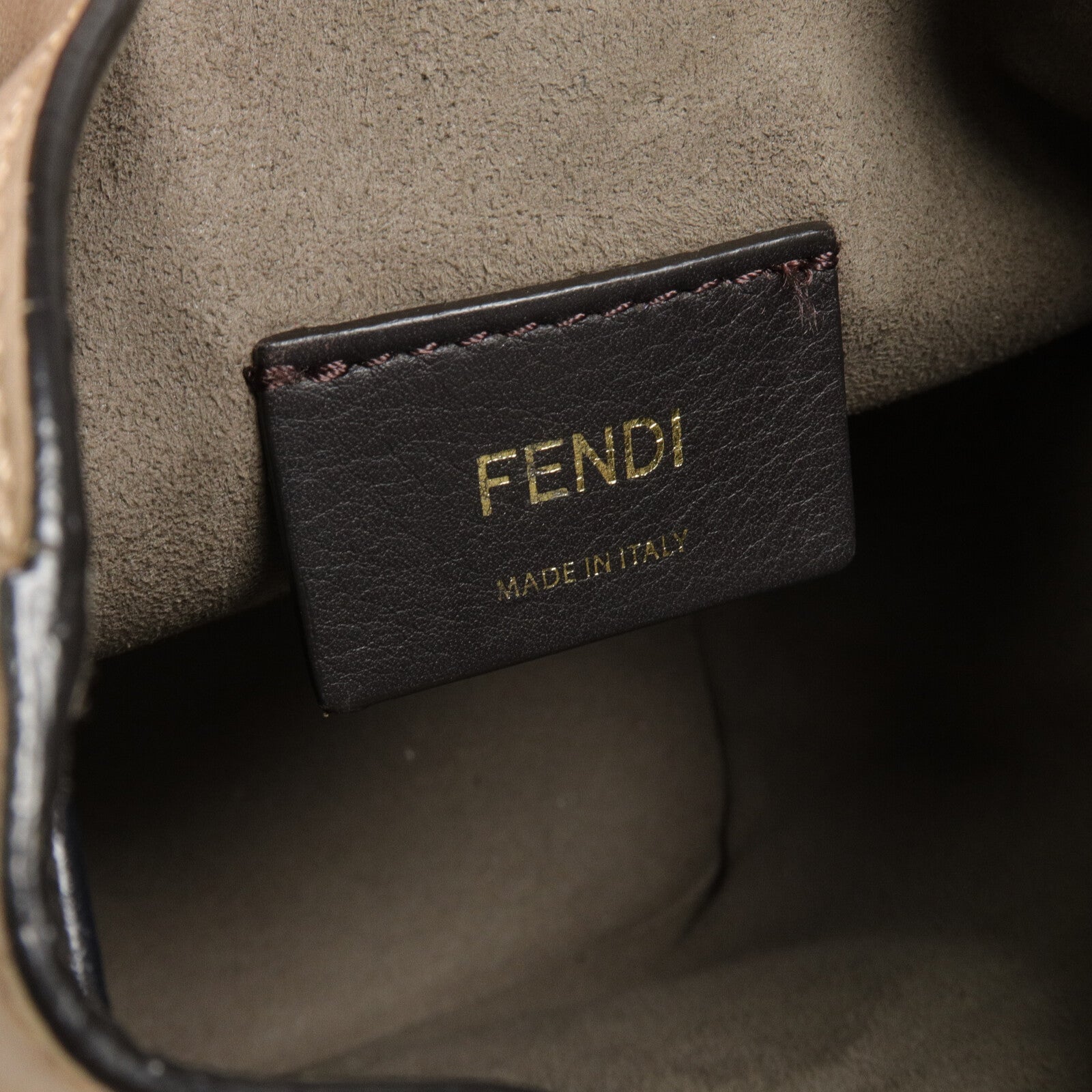 FENDI 牛皮皮革Mon Tresor Mini Bucket手挽肩背兩用袋