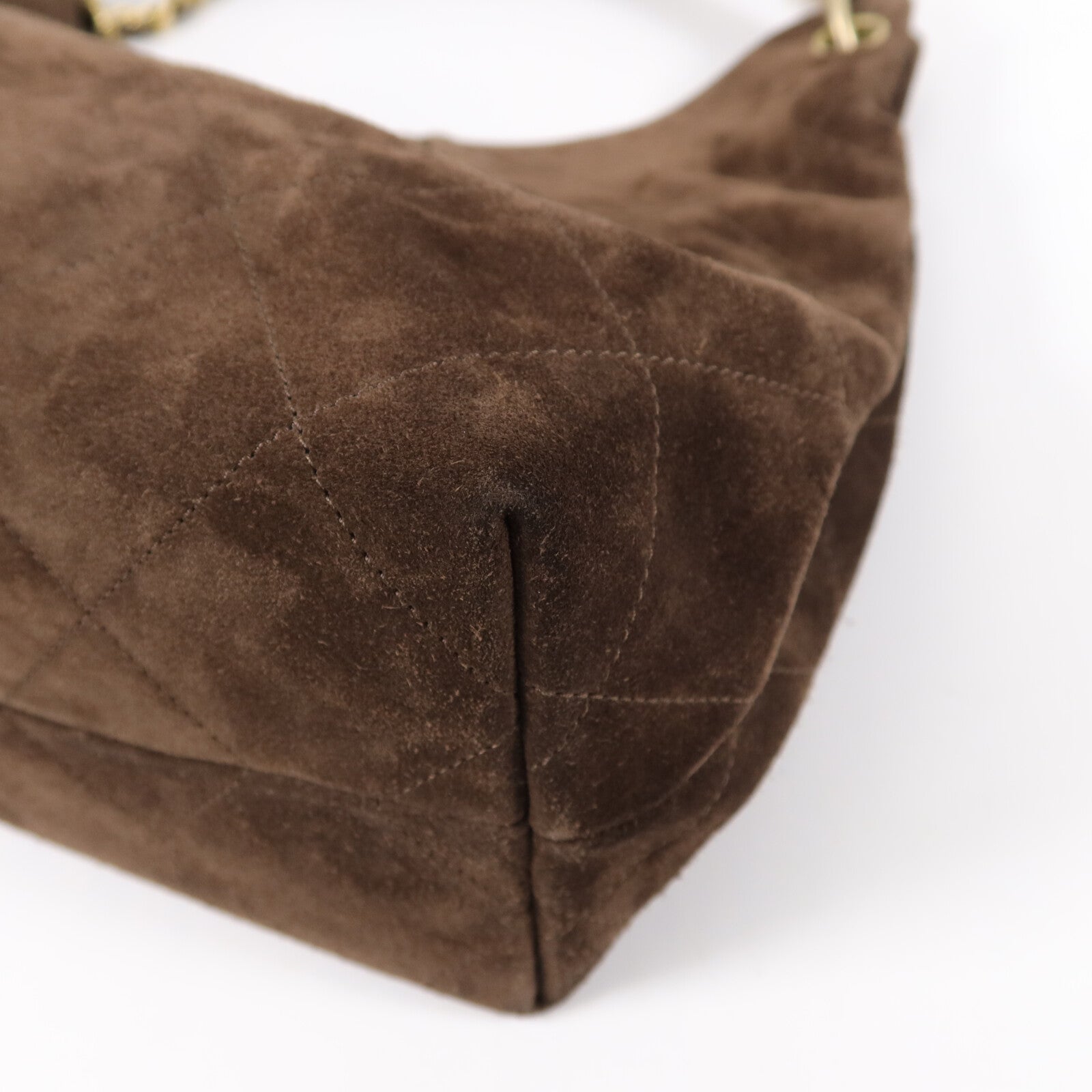 CHANEL 麂皮皮革Maxi Hobo Bag肩背袋