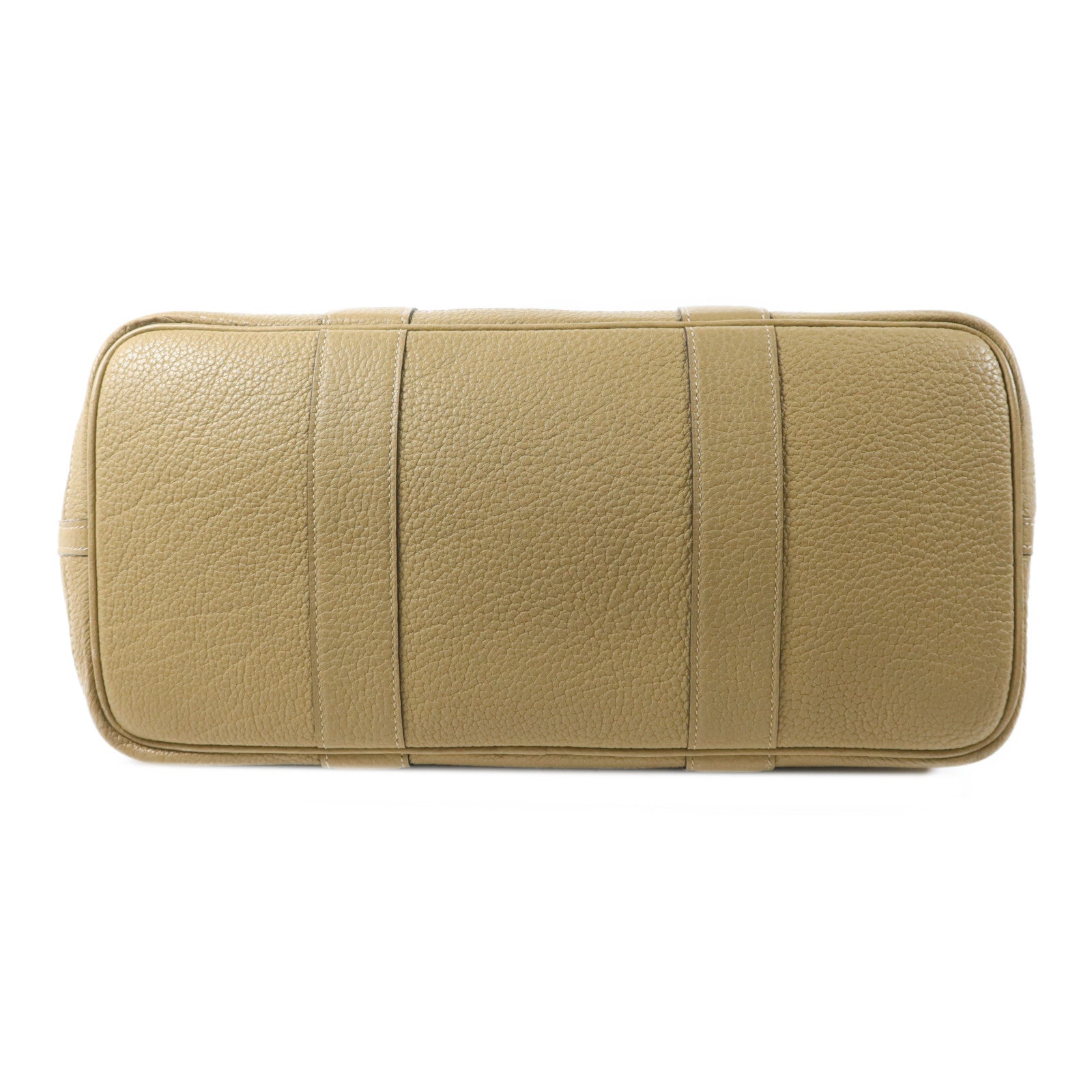 HERMES Negonda皮革GardenParty PM銀扣手挽袋Sauge