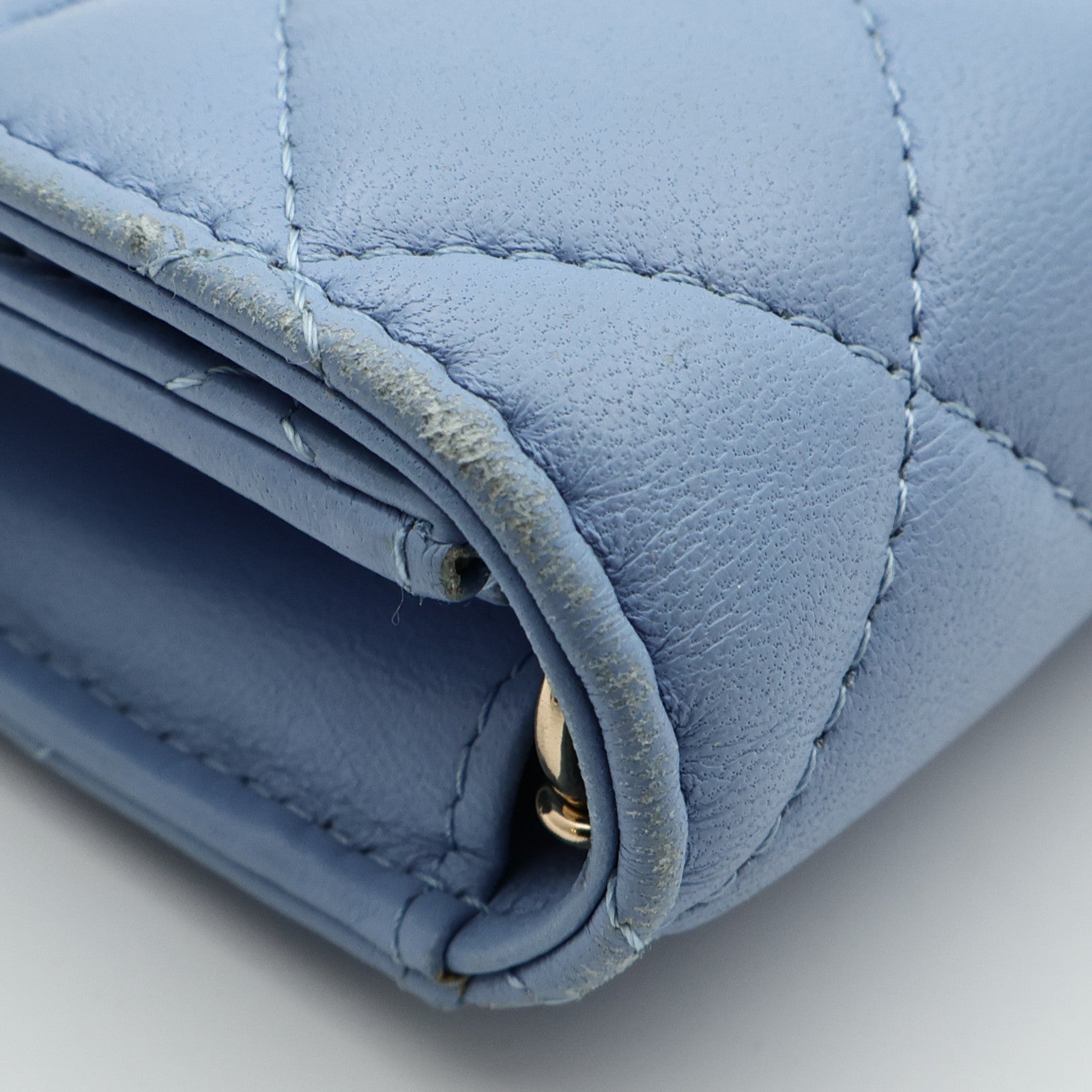 CHANEL 羊皮皮革Card Holder On Chain金扣鏈帶肩背袋