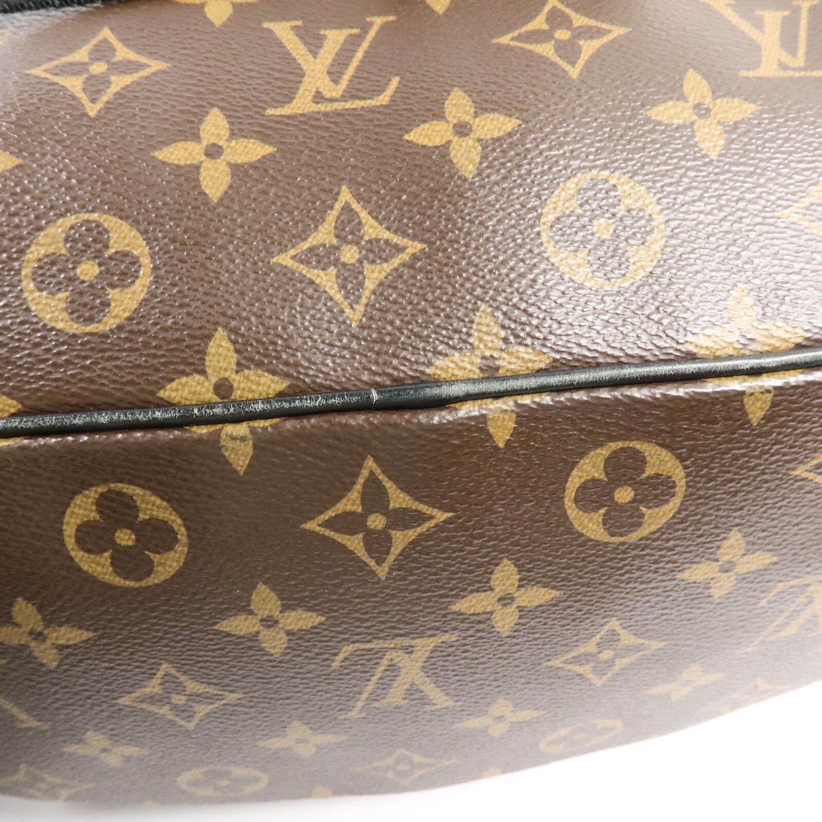 LOUIS VUITTON Monogram Macassar Christopher MM銀扣背包