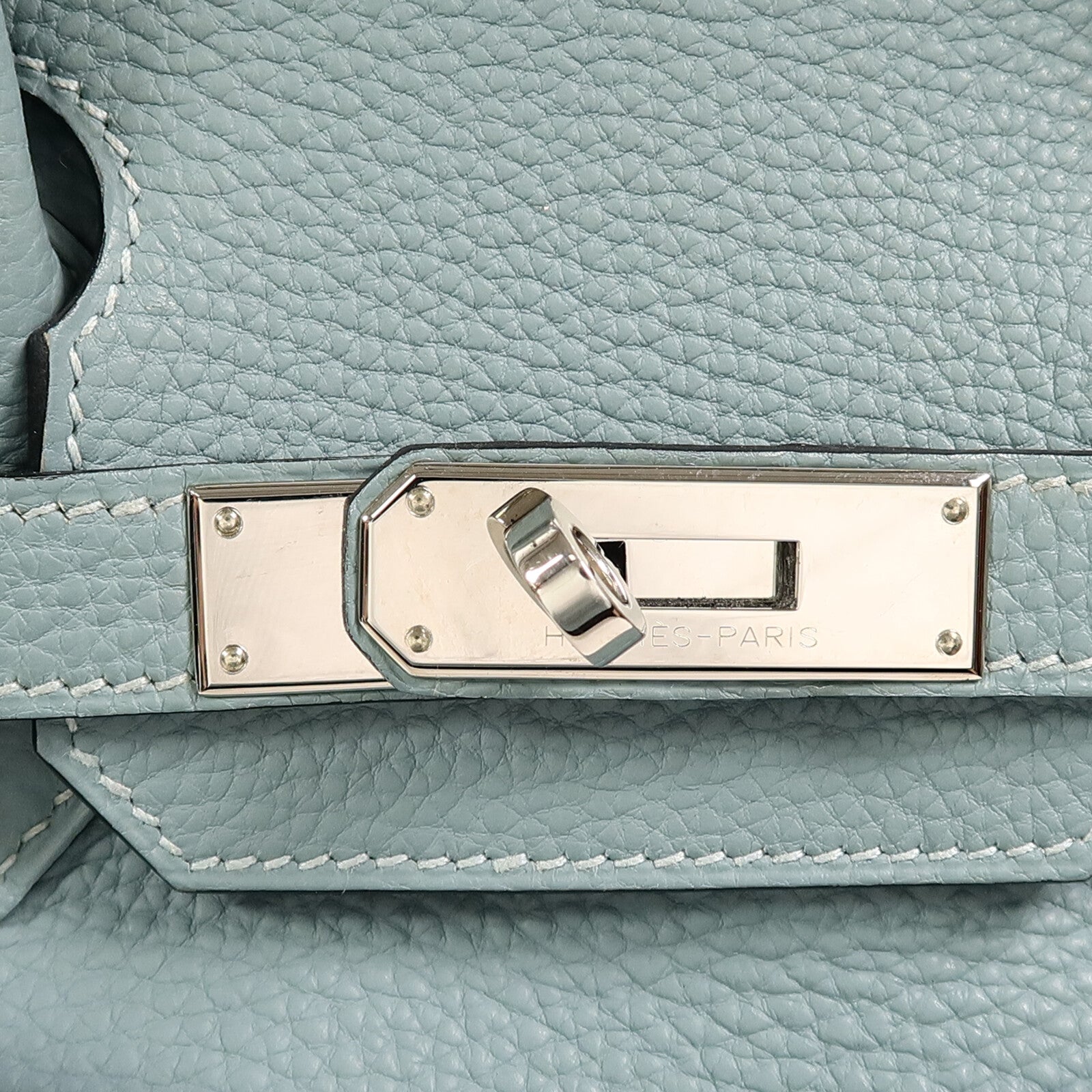 HERMES Togo皮革Birkin 30手挽袋Blue Ciel