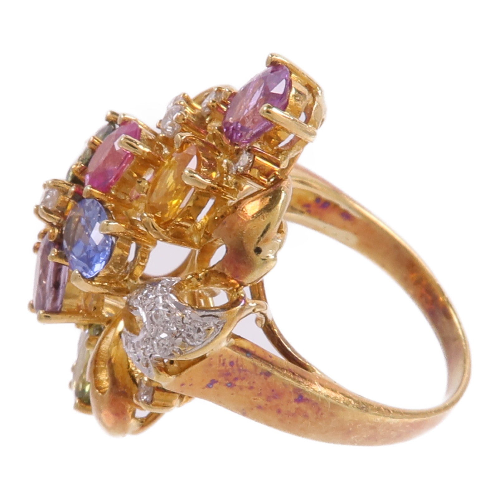 JEWELRY 18K黃金/白金Color Stone Ring彩色寶石戒指