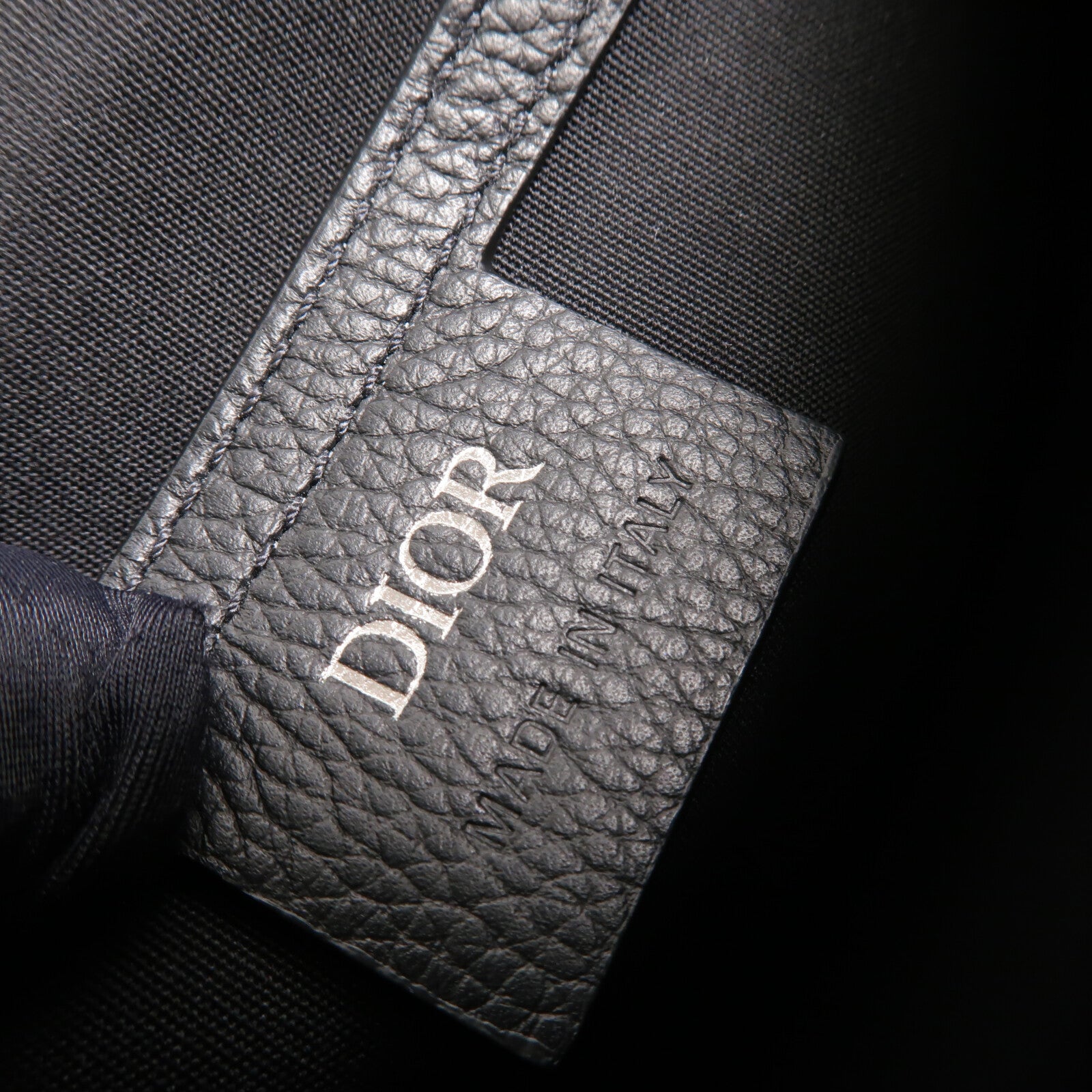 Dior 帆布/牛皮皮革Mini Saddle Messenger Bag with Flap肩背袋