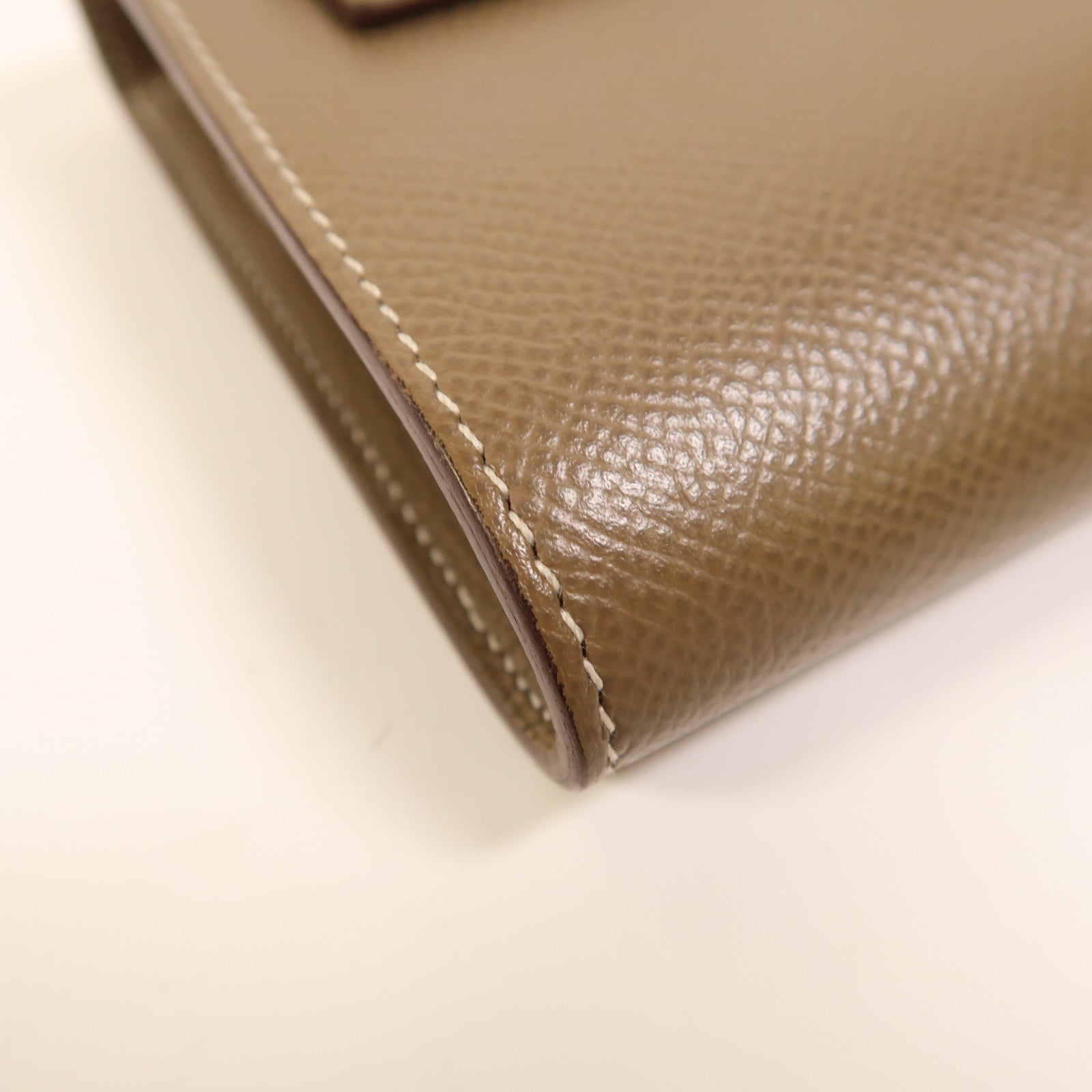 HERMES Epsom皮革Kelly To Go金扣肩背袋Etoupe