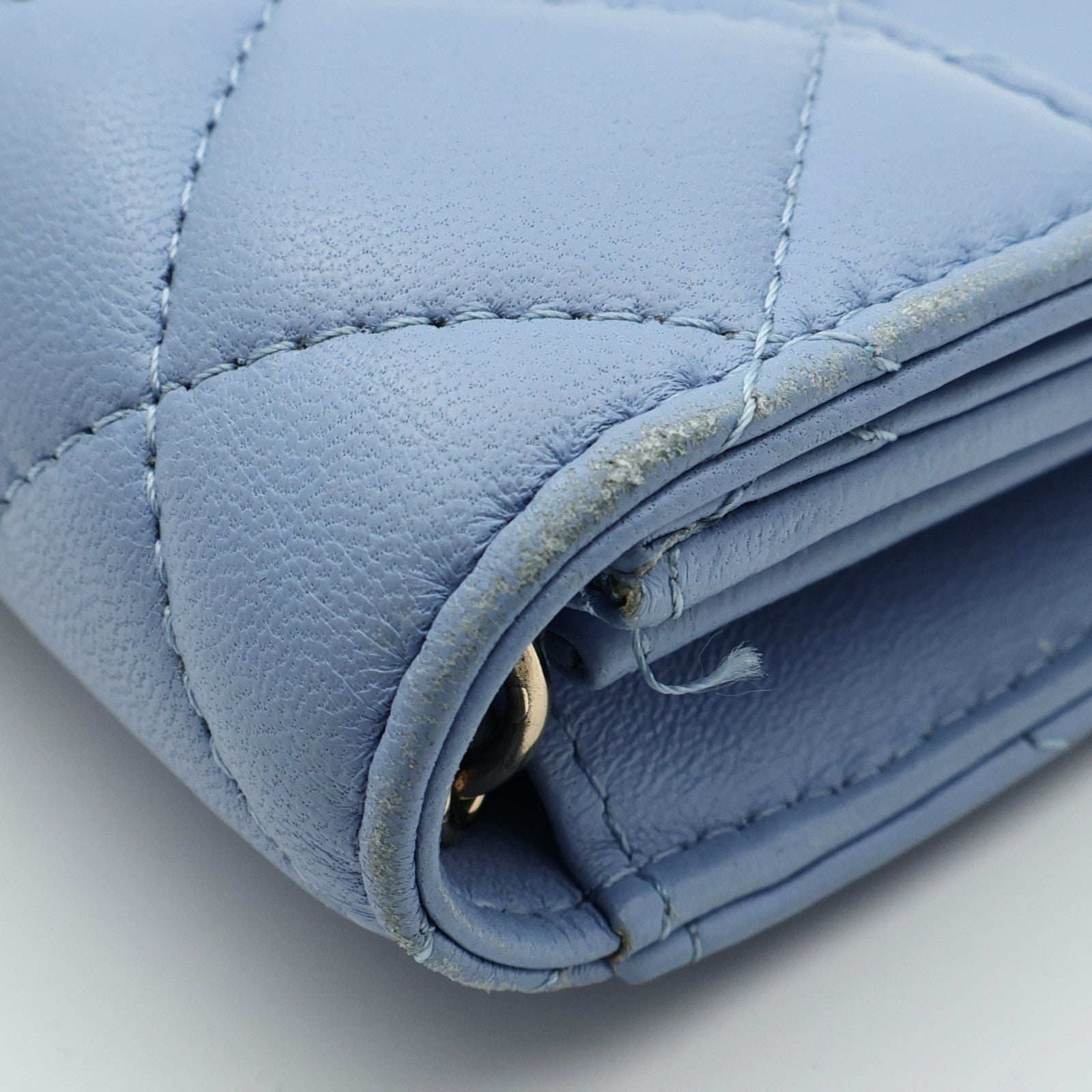 CHANEL 羊皮皮革Card Holder On Chain金扣鏈帶肩背袋