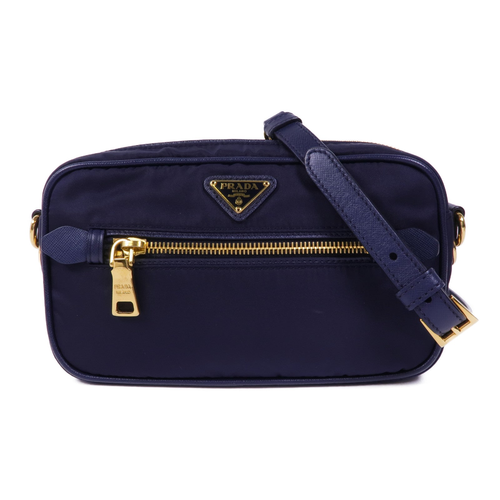 PRADA 尼龍Shoulder Bag金扣肩背袋