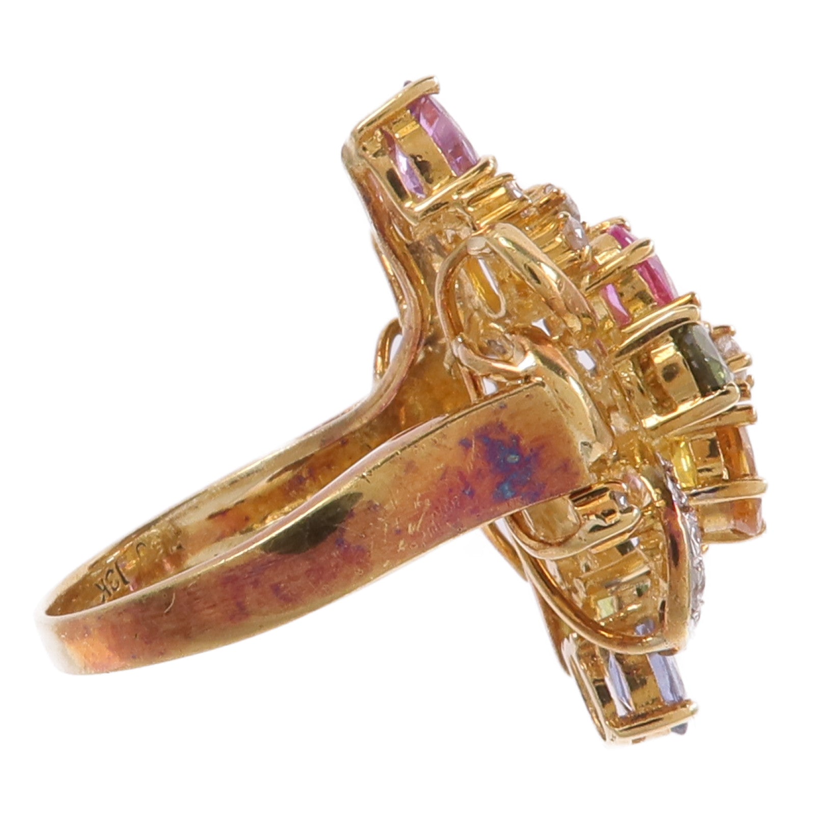 JEWELRY 18K黃金/白金Color Stone Ring彩色寶石戒指