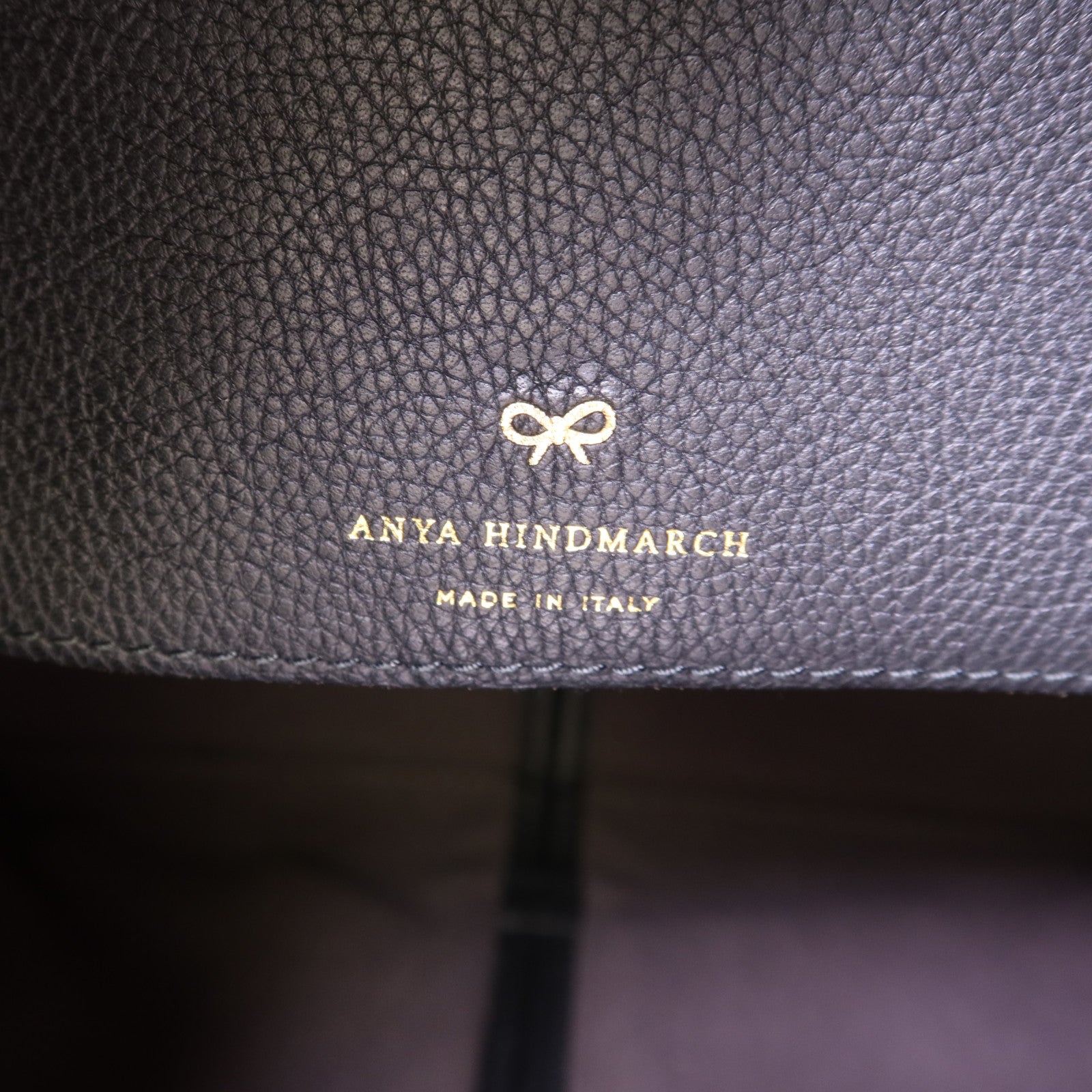 ANYA HINDMARCH 皮革Build A Bag金扣肩背袋