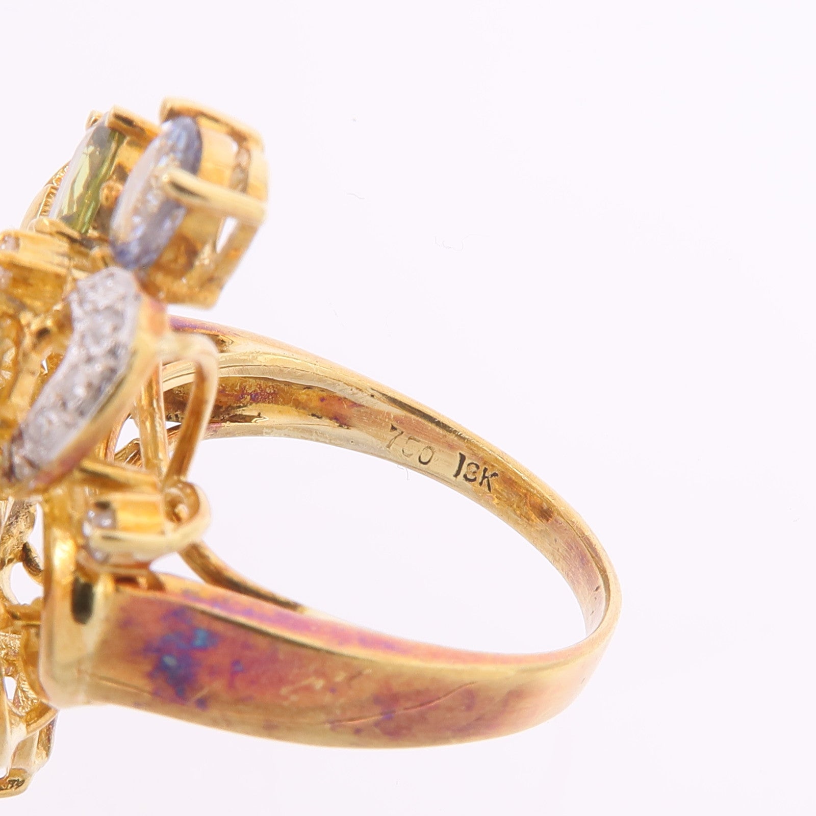 JEWELRY 18K黃金/白金Color Stone Ring彩色寶石戒指