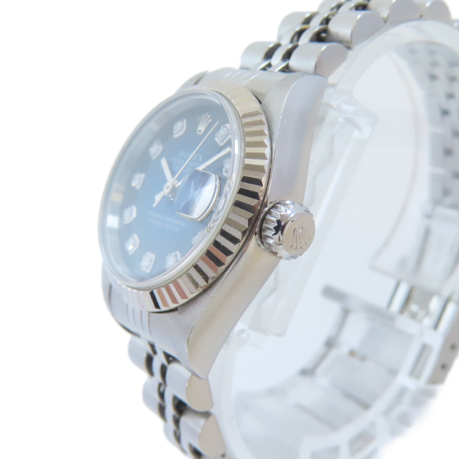 ROLEX Lady Datejust不鏽鋼手錶自動機芯藍色