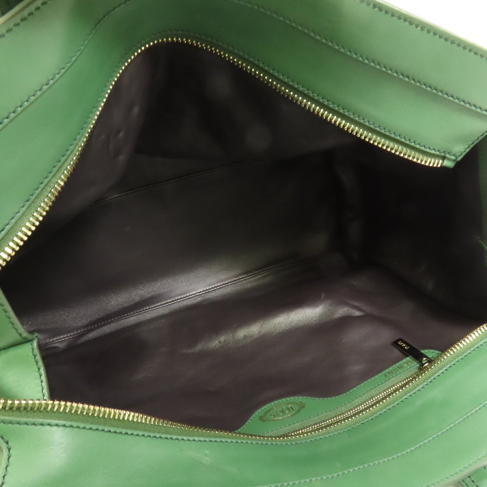 TOD'S 牛皮皮革/蛇皮皮革Tote Bag金扣手挽袋