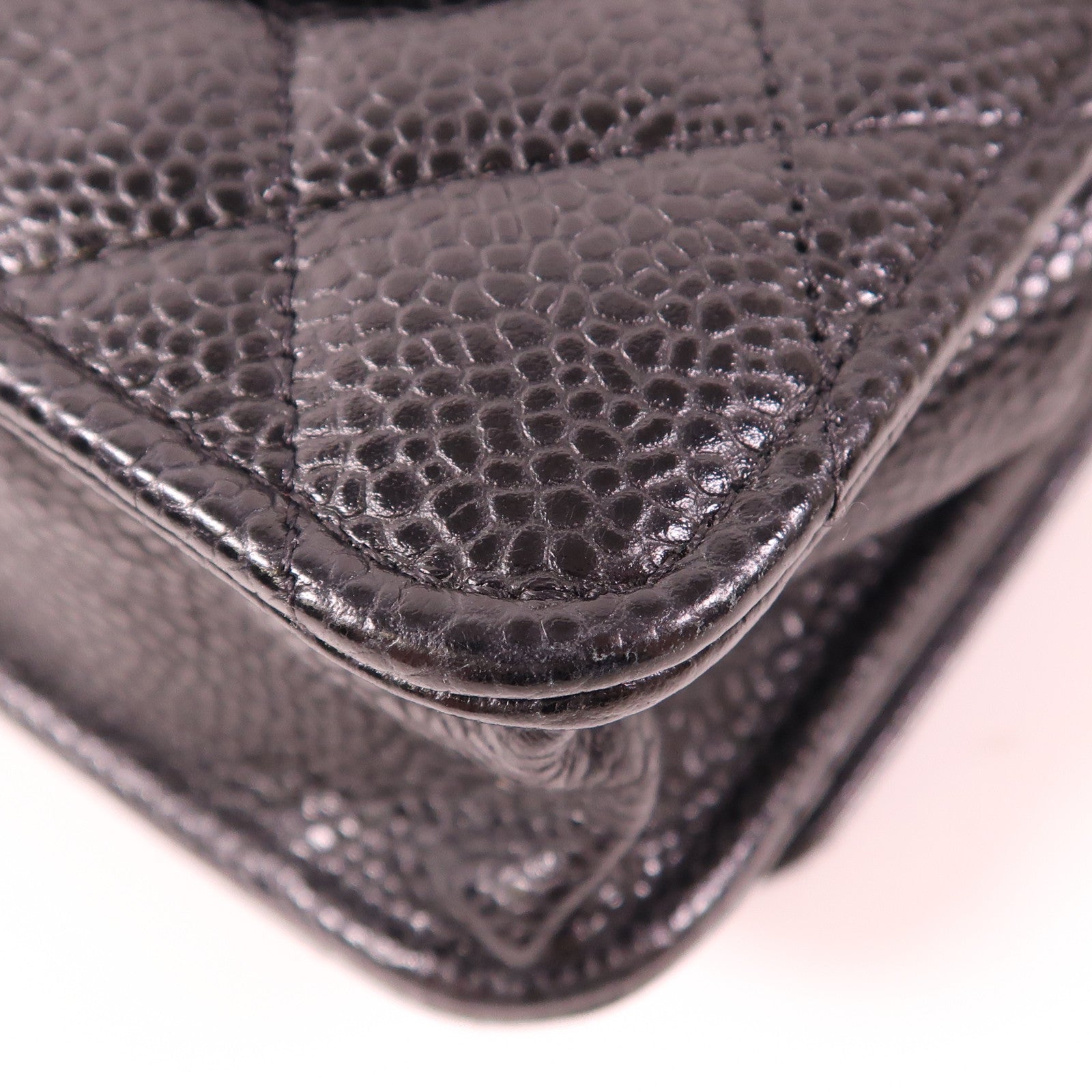 CHANEL 牛皮皮革WOC Wallet On Chain金扣鏈帶肩背袋