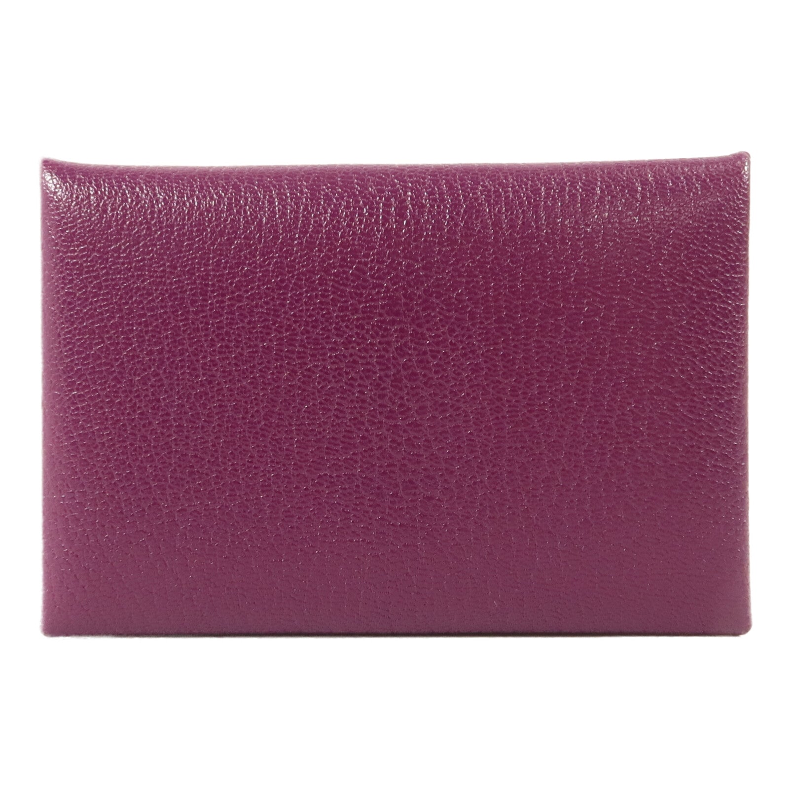 HERMES Chevre皮革Calvi Card Holder卡片套Anemone