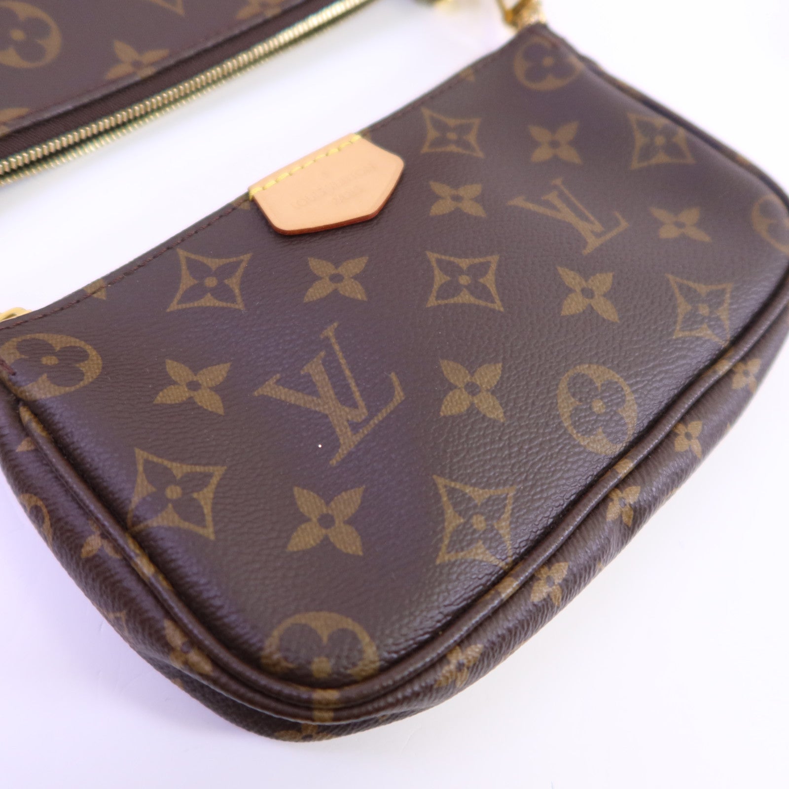 LOUIS VUITTON Monogram Multi Pochette Accessoires金扣手挽肩背兩用袋