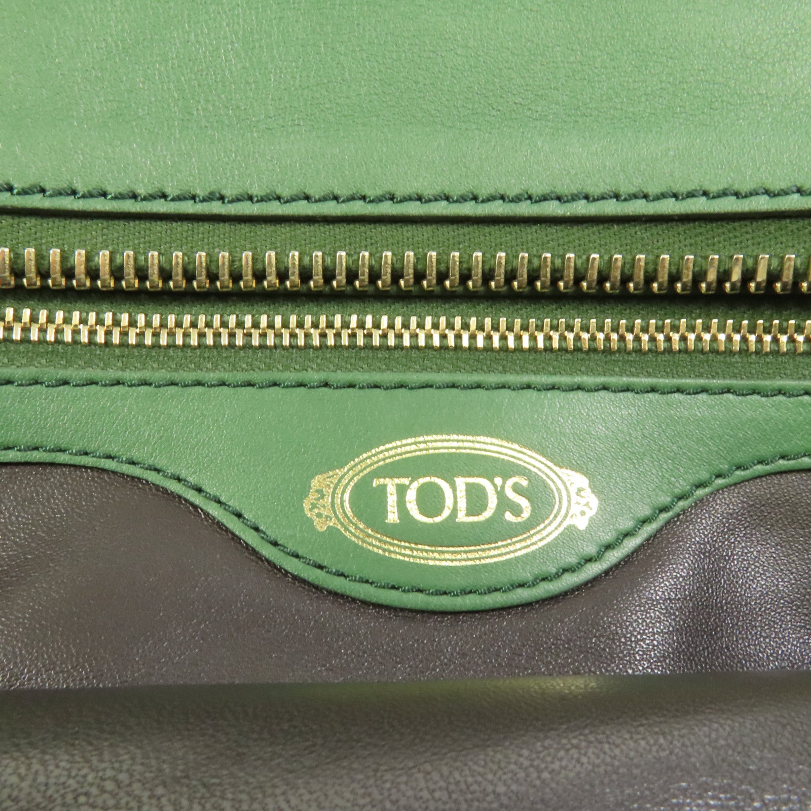 TOD'S 牛皮皮革/蛇皮皮革Tote Bag金扣手挽袋