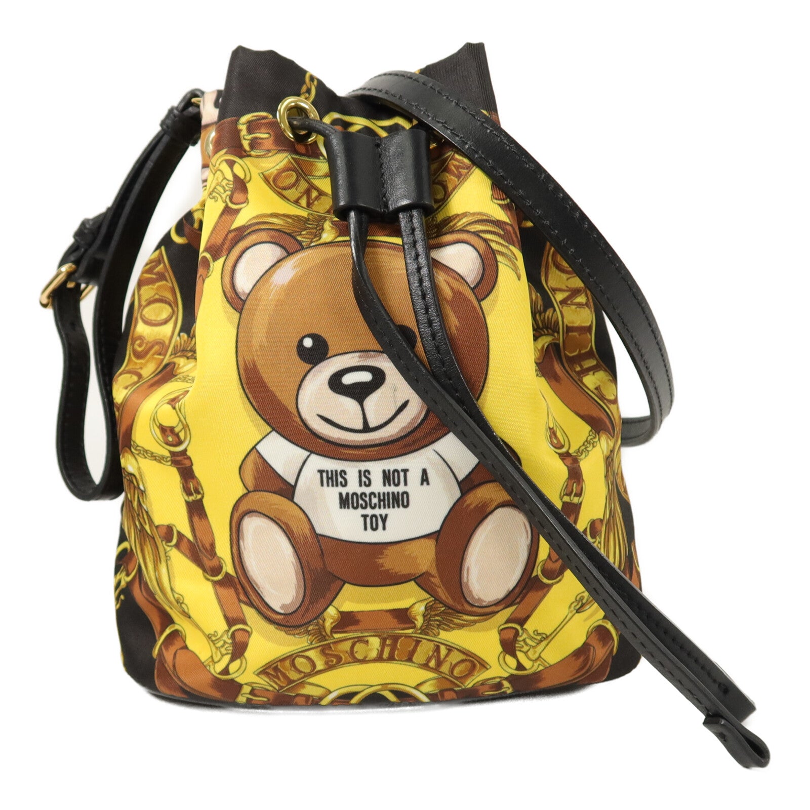 MOSCHINO 尼龍Teddy Bucket Bag肩背袋
