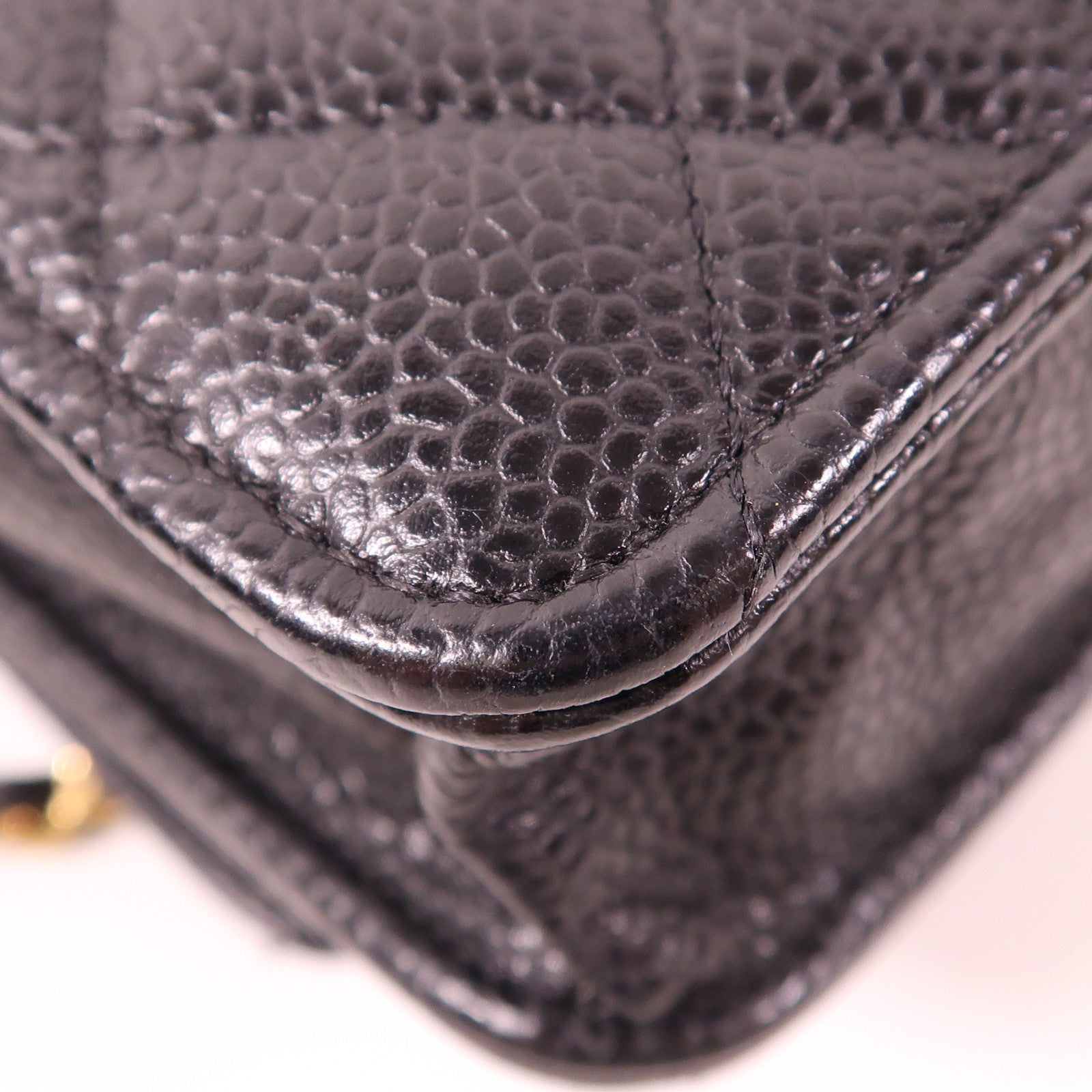 CHANEL 牛皮皮革WOC Wallet On Chain金扣鏈帶肩背袋